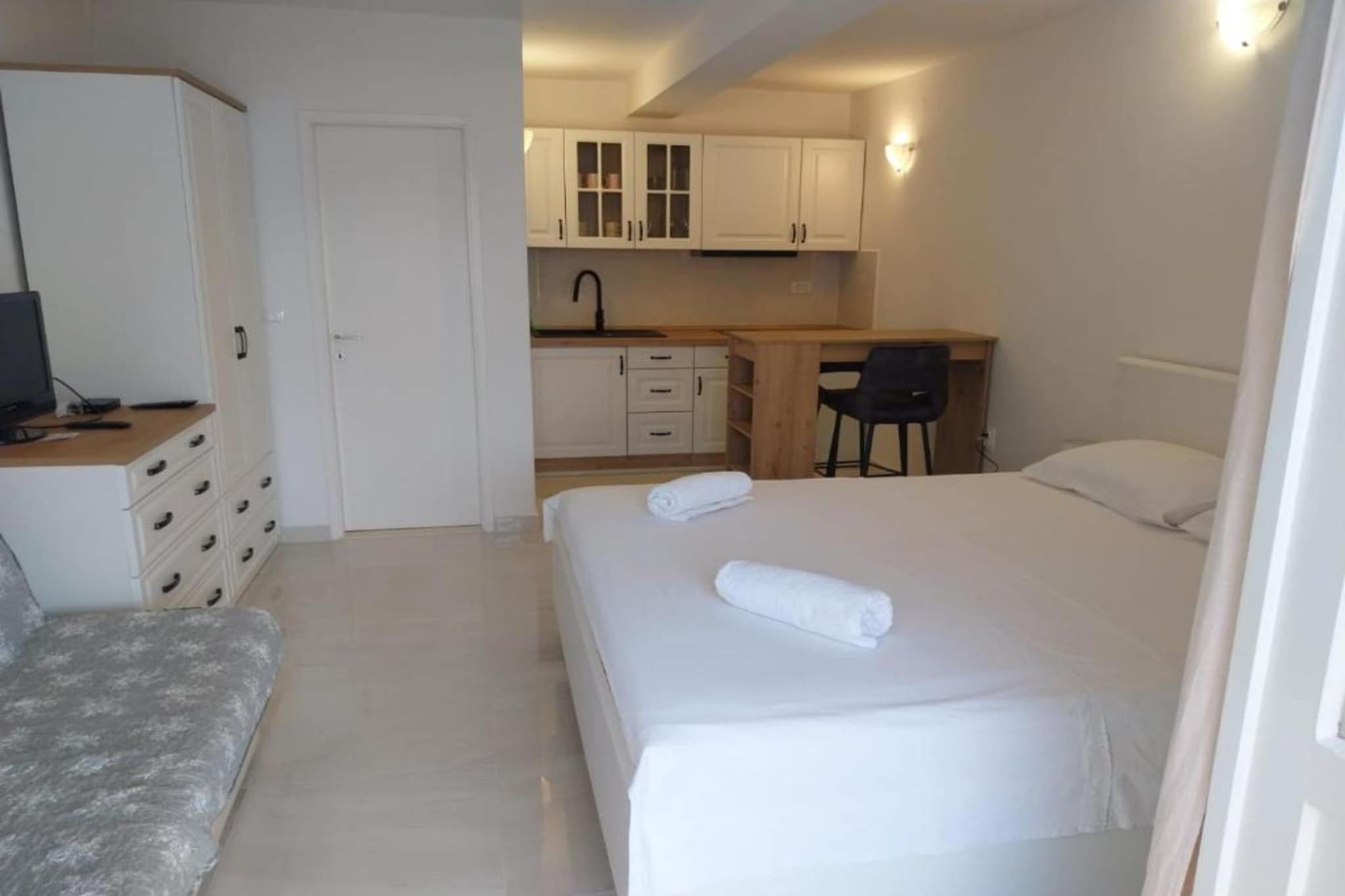 Comfort Apartments Lumbarda - Studio Apartment with SeaView - Slaapkamer