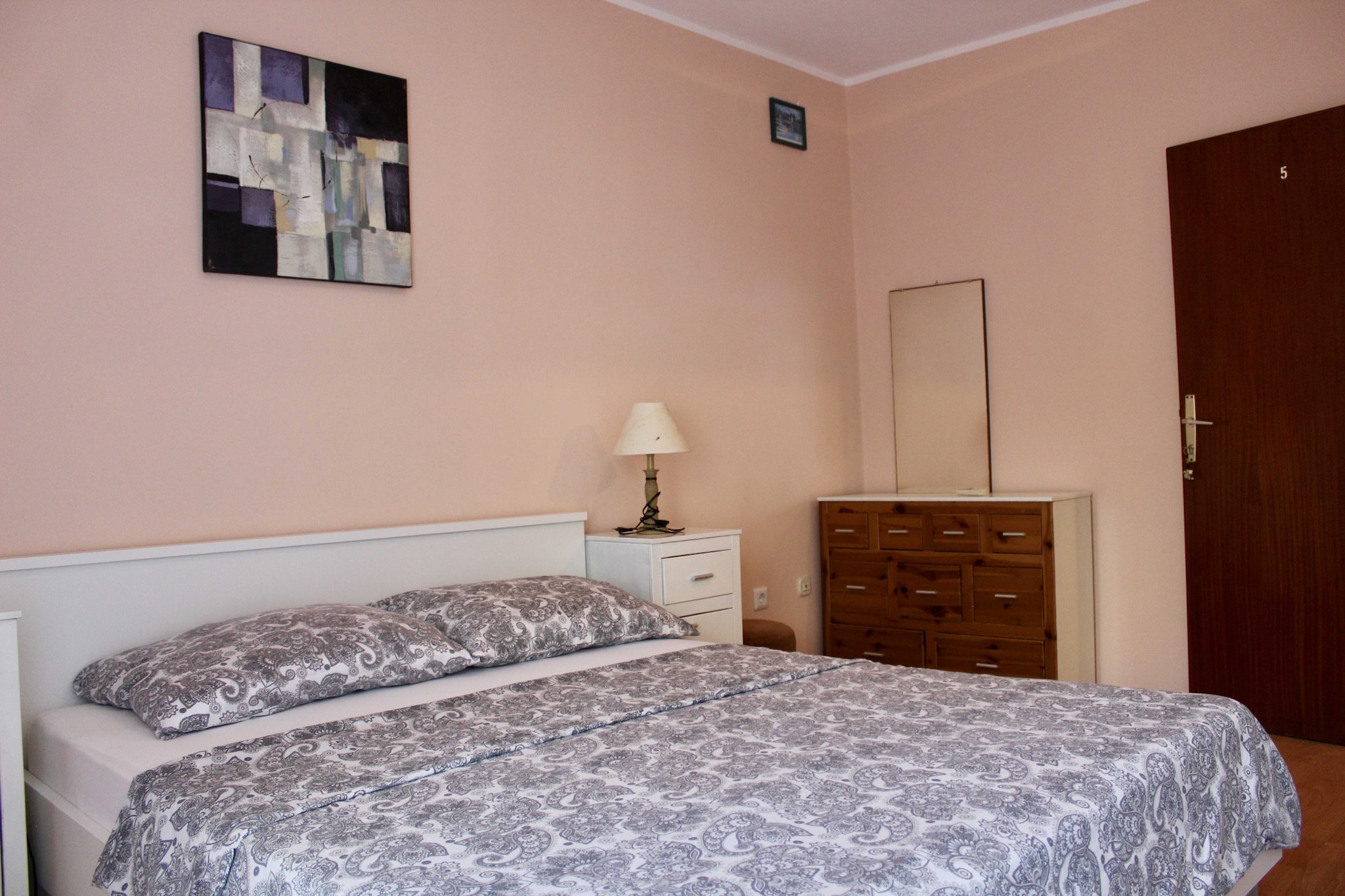 Apartments Jozo Baška Voda - Comfort One Bedroom Apartment with Balcony and Mountain View - Chambre