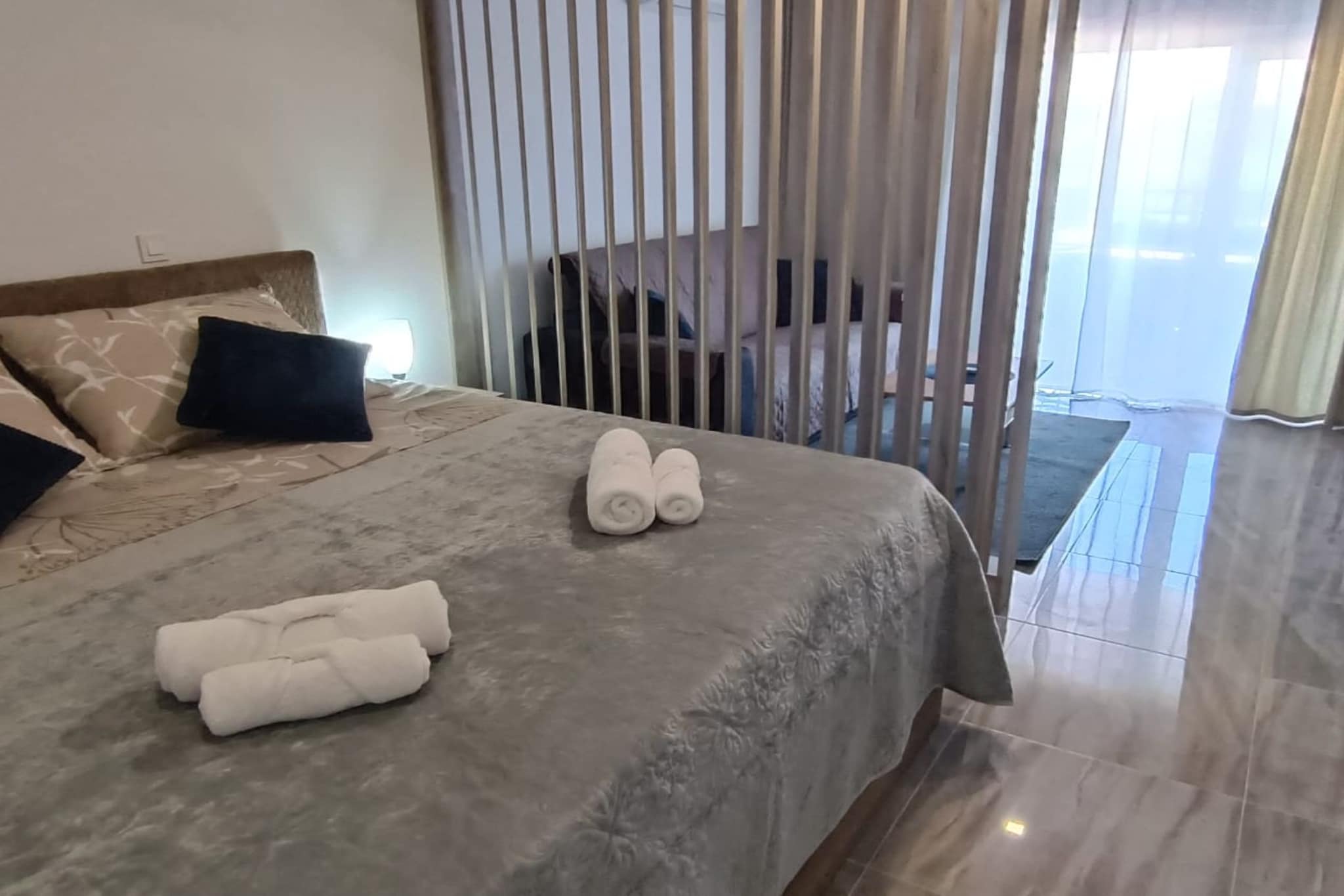 Dalmatia Apartments-Studio Apartment with Balcony 3a - Slaapkamer