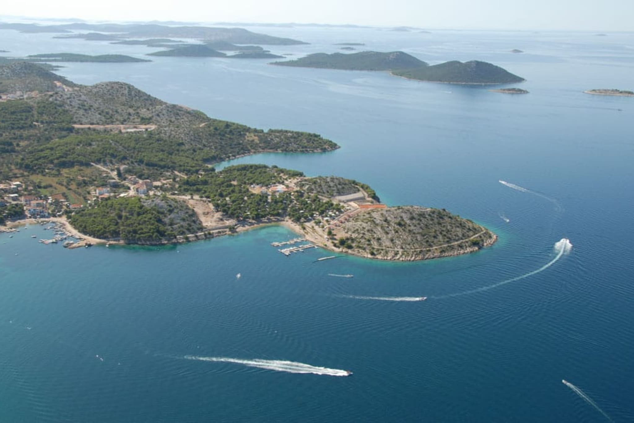 Dalmatia Apartments-Studio Apartment with Balcony 3a - Uitzicht