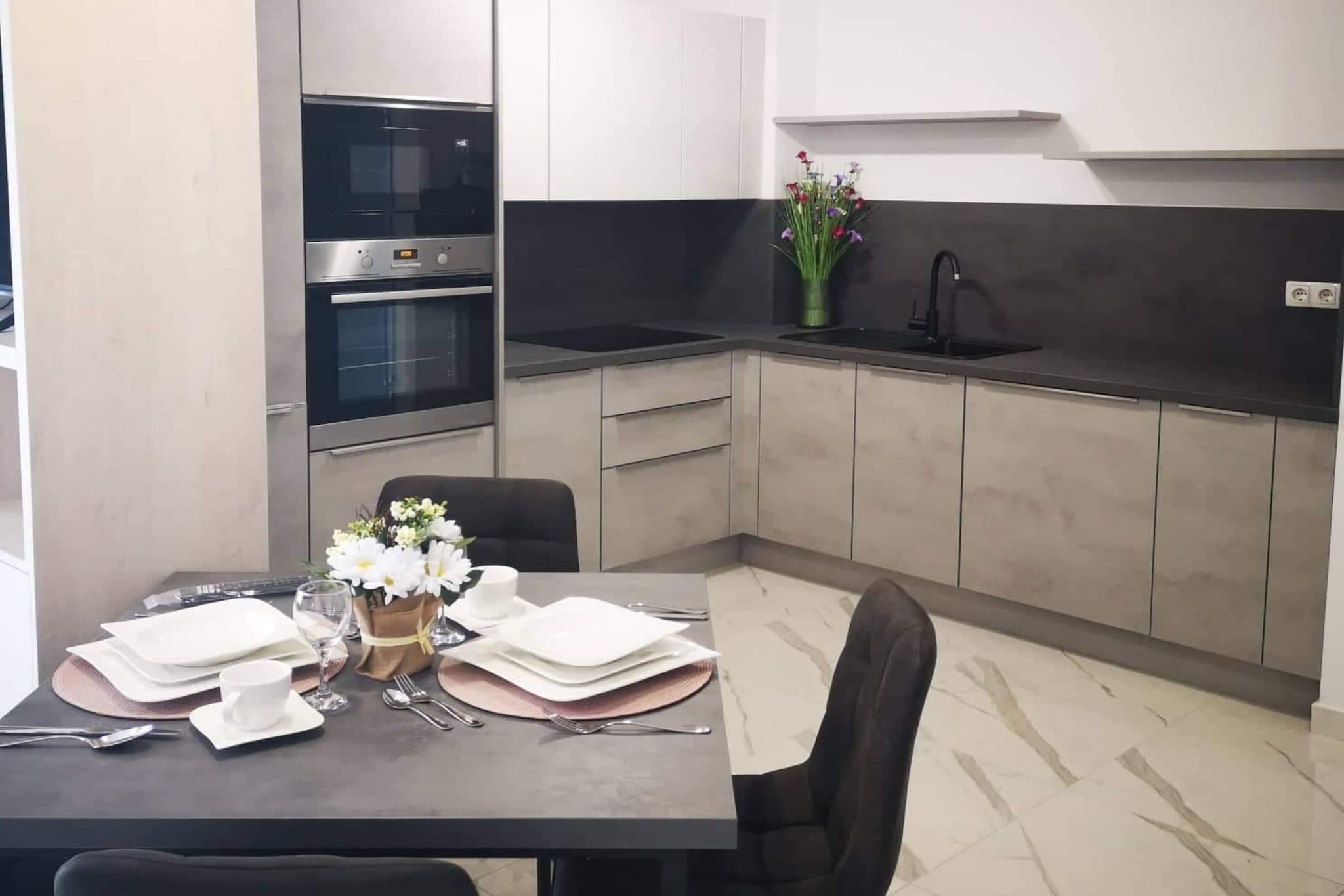 Dalmatia Apartments - One Bedroom apartment with Balcony and Sea View 4 - Keuken