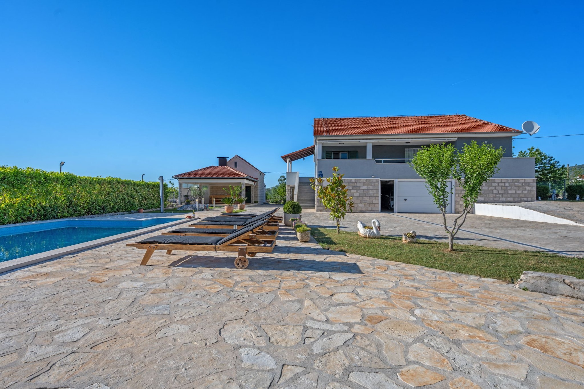 Holiday Home Marija - Three Bedroom Holiday Home with Private Pool and Terrace - Zwembad