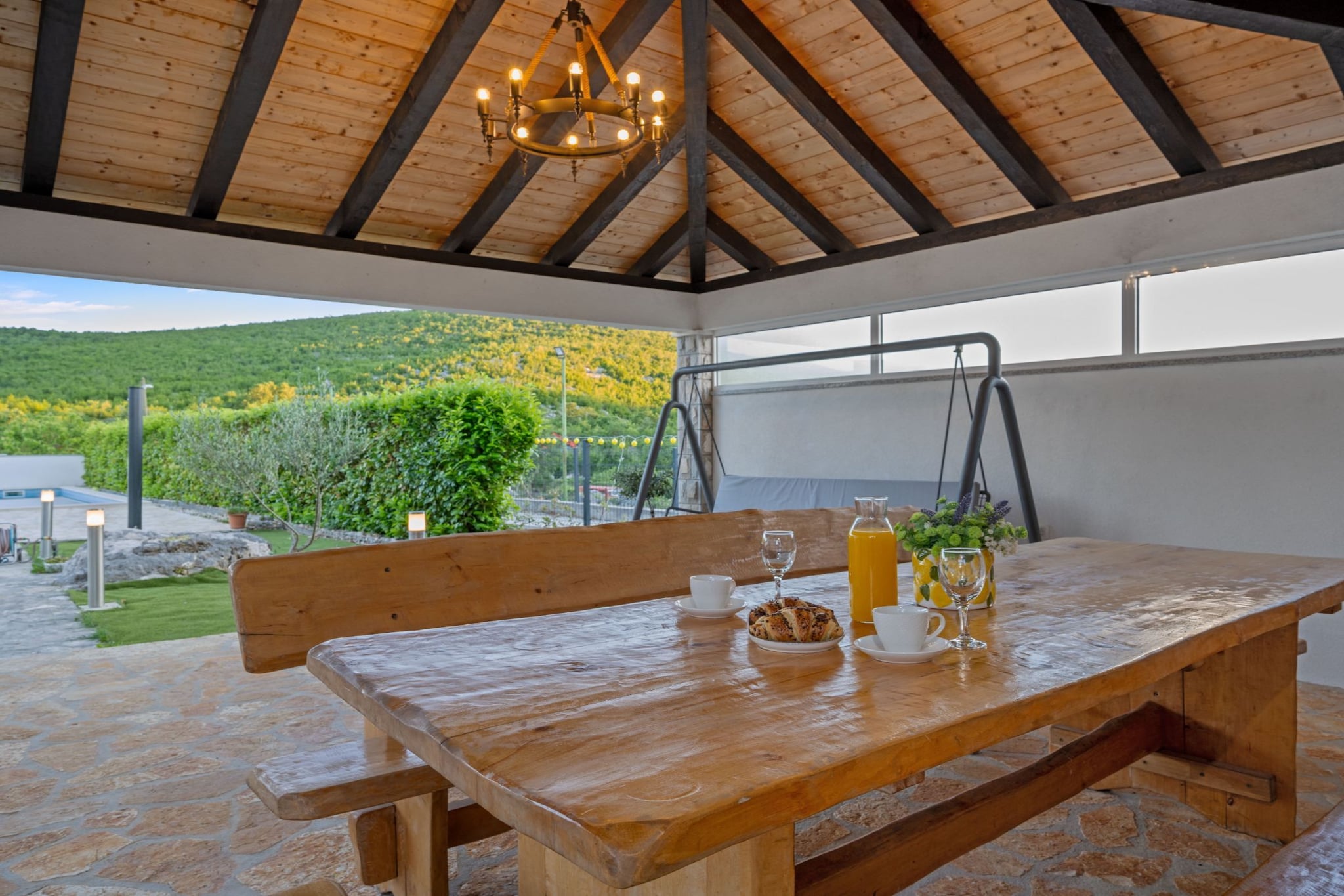 Holiday Home Marija - Three Bedroom Holiday Home with Private Pool and Terrace - Tuinen zomer