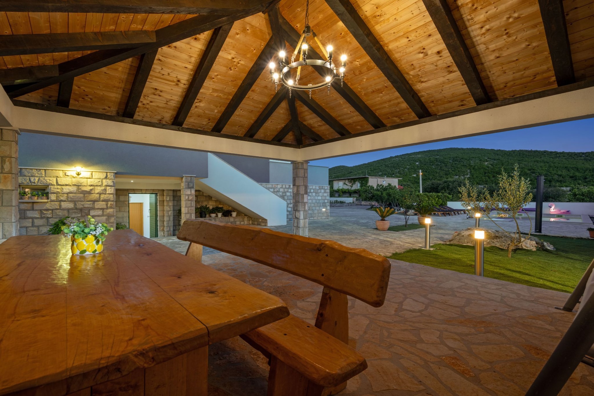 Holiday Home Marija - Three Bedroom Holiday Home with Private Pool and Terrace - Tuinen zomer