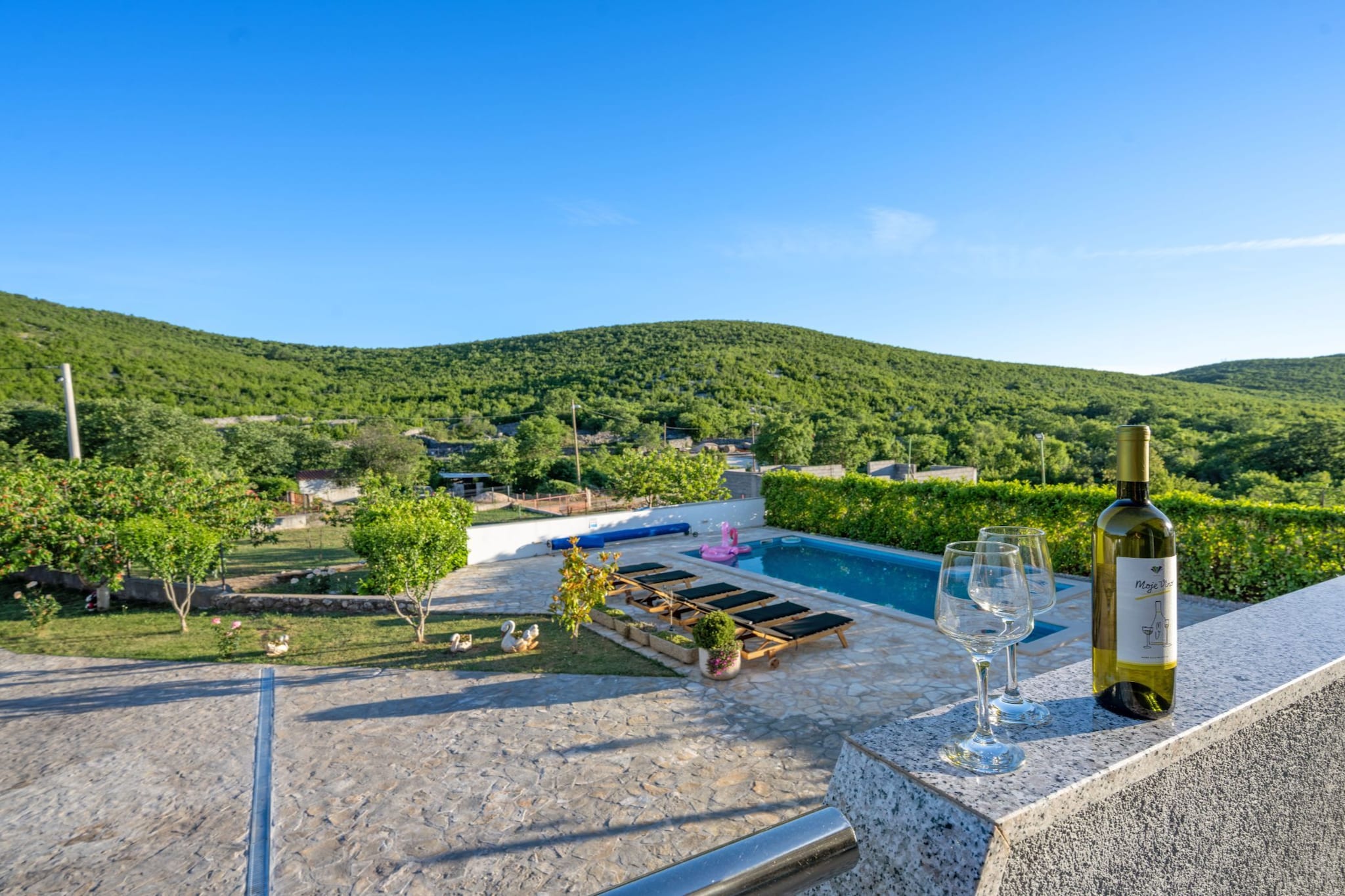 Holiday Home Marija - Three Bedroom Holiday Home with Private Pool and Terrace - Uitzicht