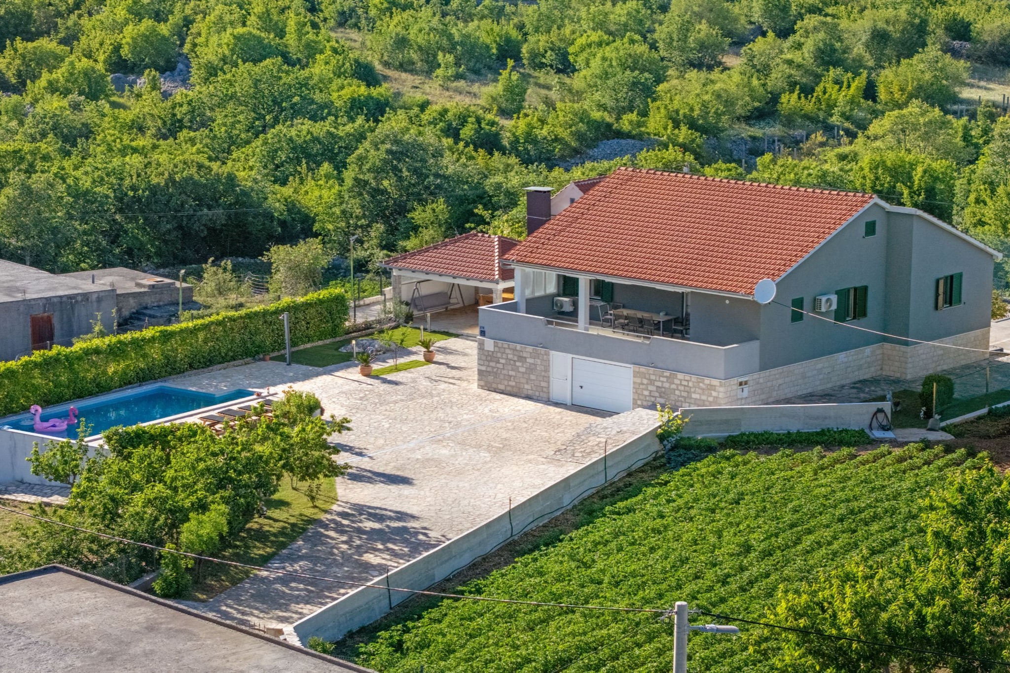 Holiday Home Marija - Three Bedroom Holiday Home with Private Pool and Terrace - Uitzicht