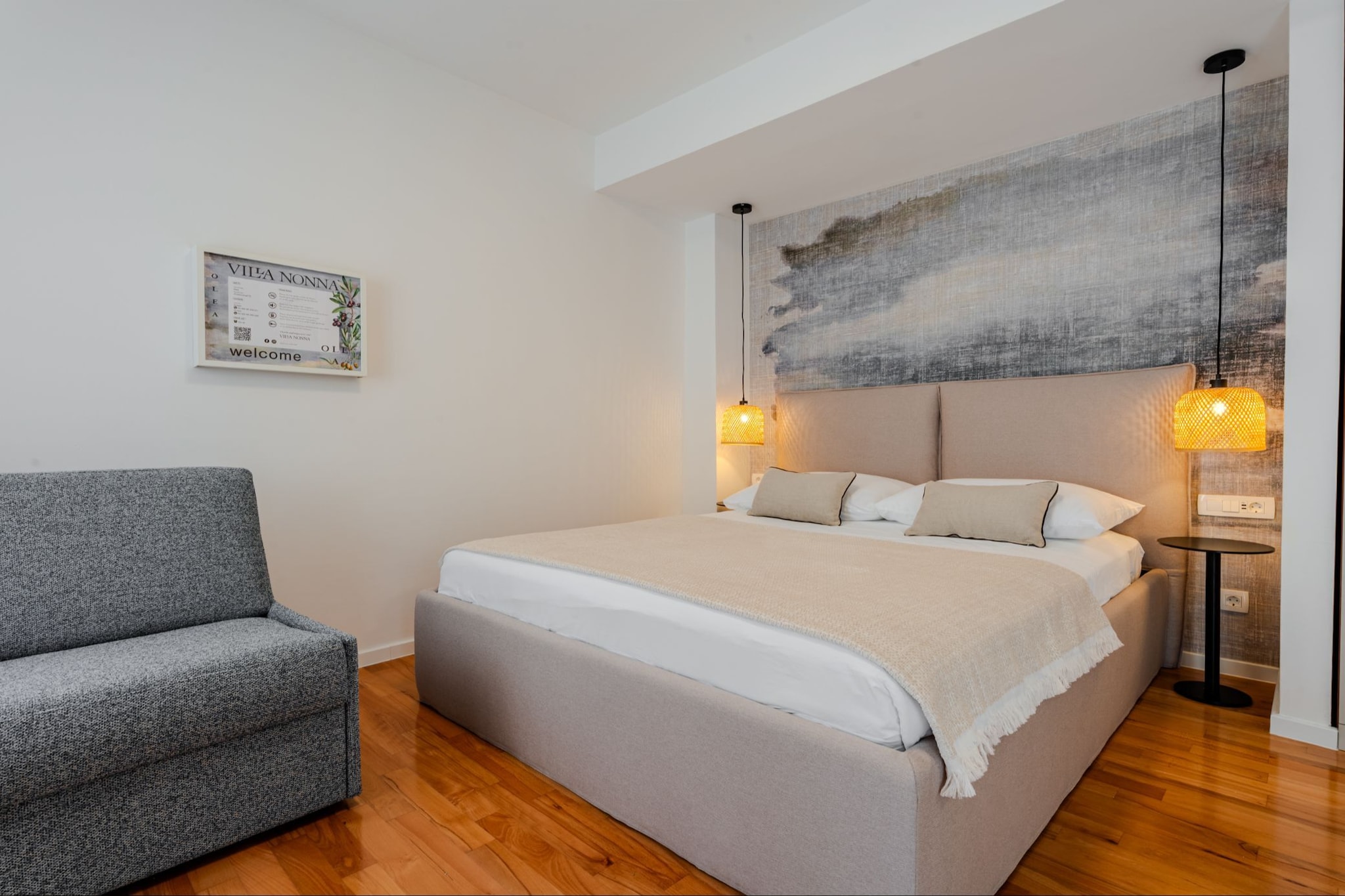 Apartments Nonna - Studio Apartment with Balcony - Chambre