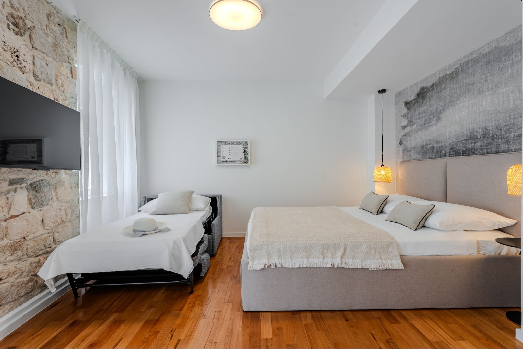Apartments Nonna - Studio Apartment with Balcony - Chambre