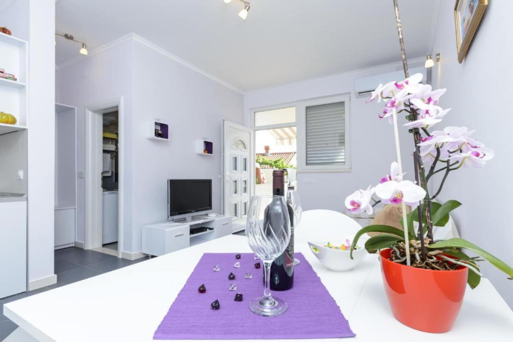 Lumina Sea Apartments Cavtat - Classic One Bedroom Apartment  with Sea View and Terrace - Woonkamer