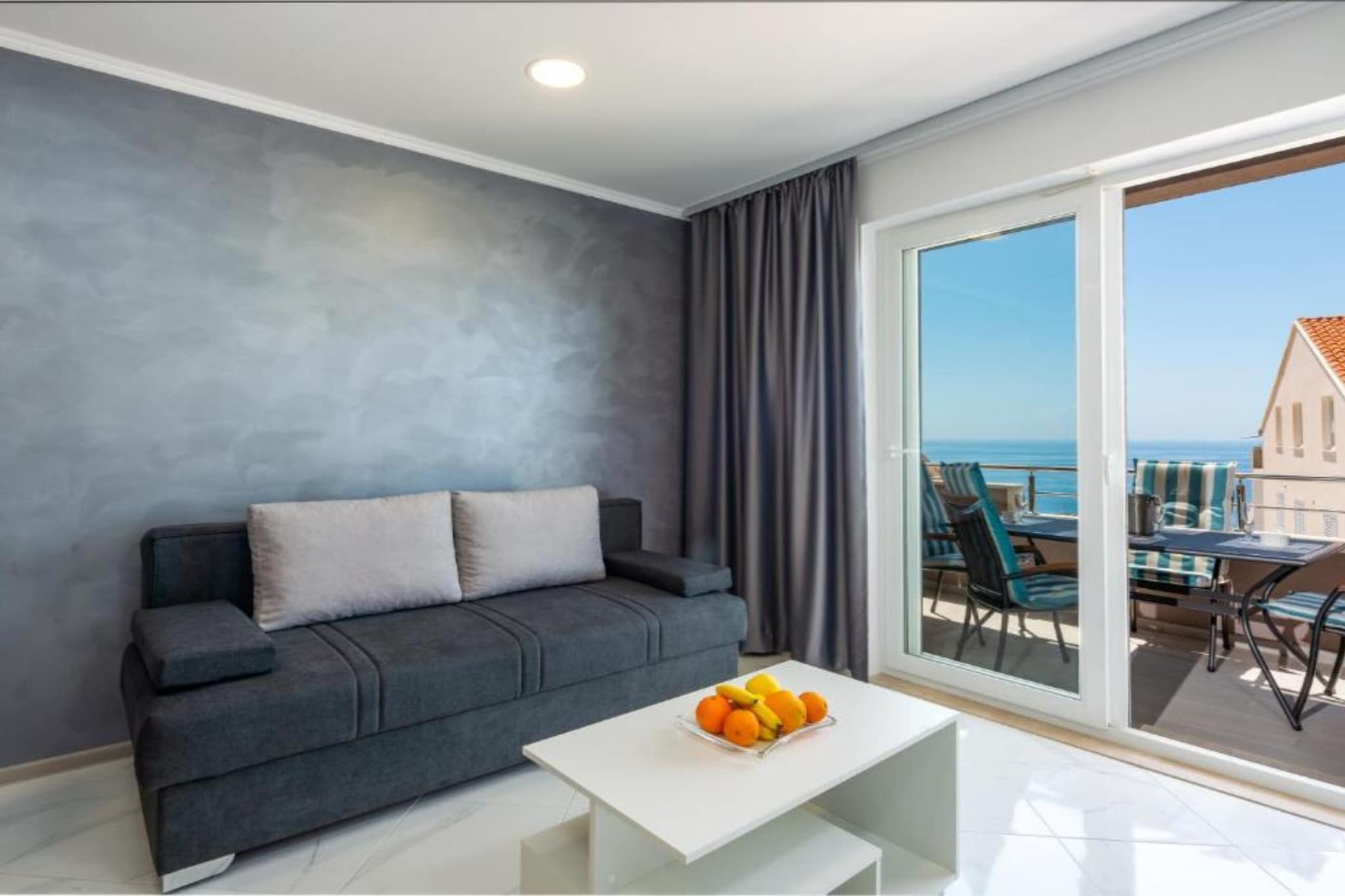 Lumina Sea Apartments Cavtat - Two Bedroom Apartment with Sea View and Terrace - Woonkamer