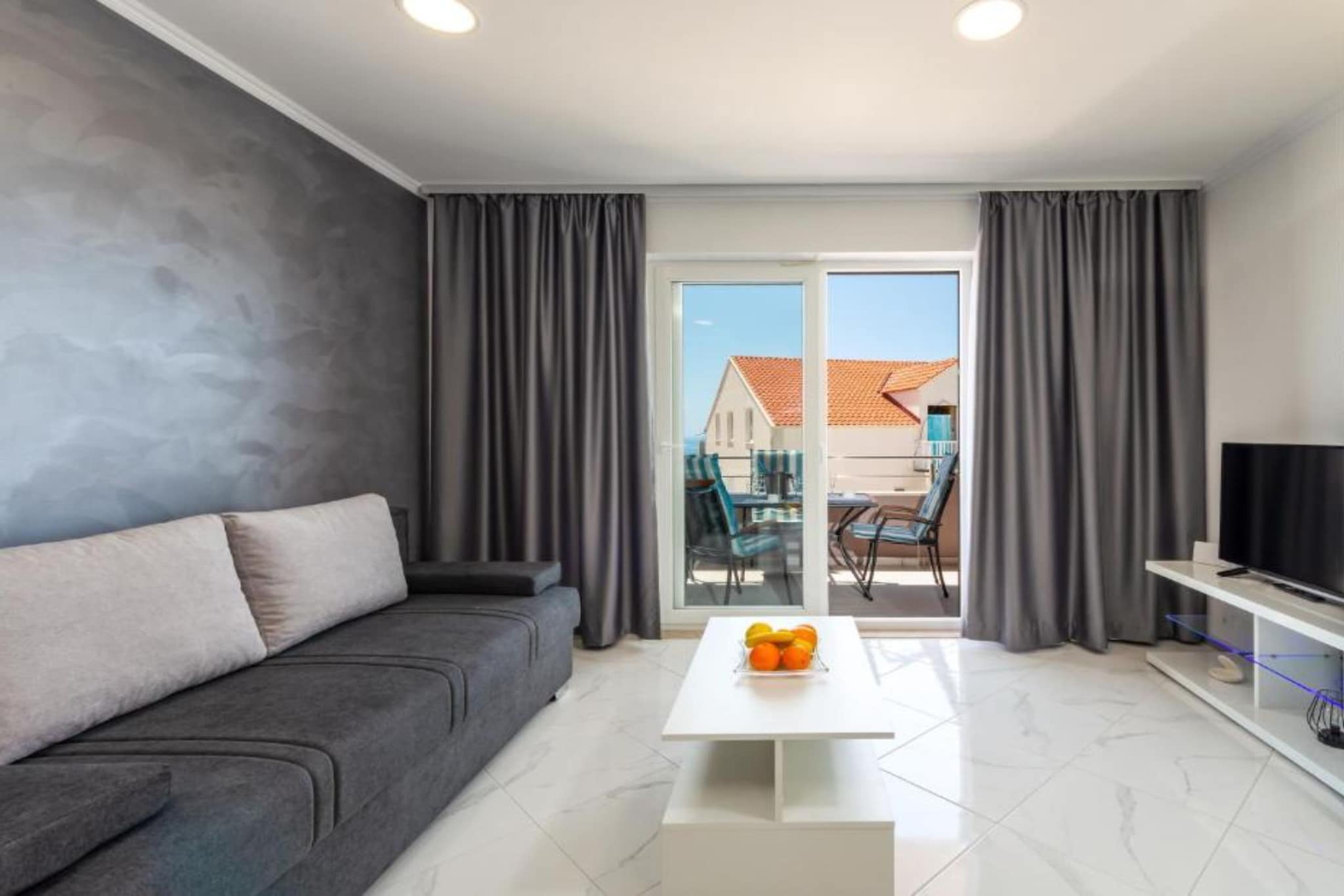 Lumina Sea Apartments Cavtat - Two Bedroom Apartment with Sea View and Terrace - Woonkamer