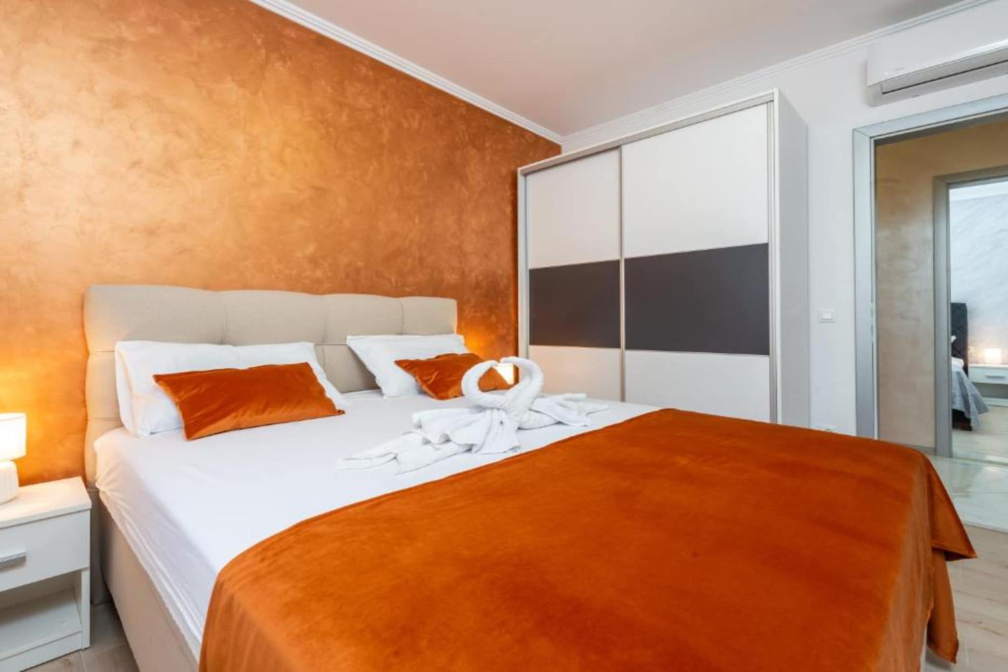 Lumina Sea Apartments Cavtat - Two Bedroom Apartment with Sea View and Terrace - Slaapkamer
