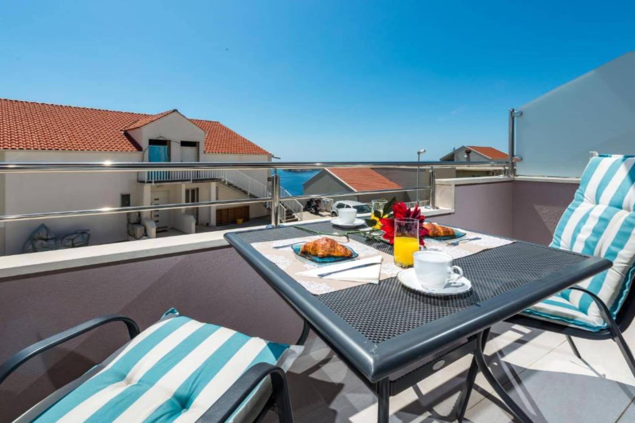 Lumina Sea Apartments Cavtat - Superior One Bedroom Apartment with Sea View and Terrace - Terras