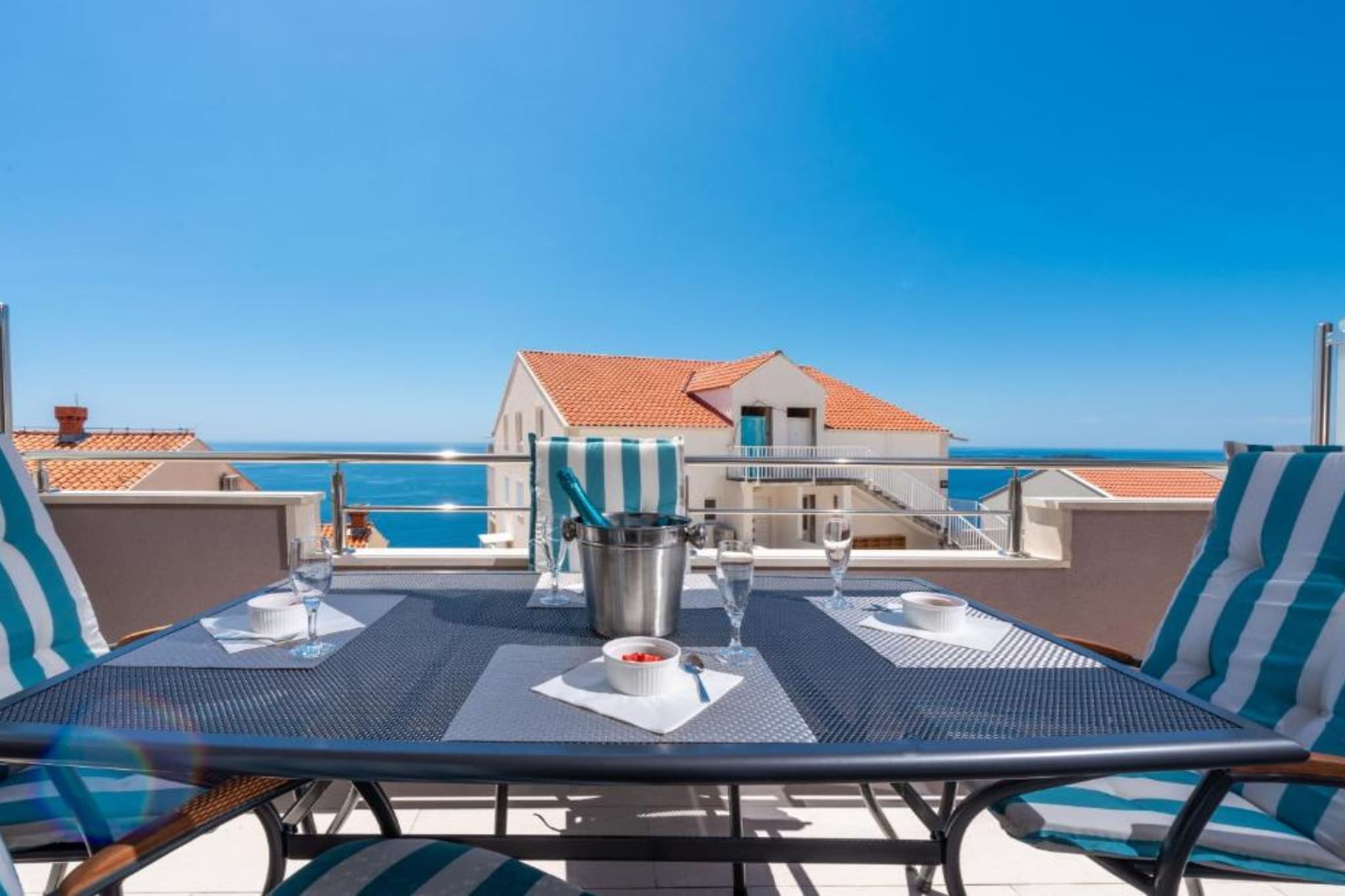 Lumina Sea Apartments Cavtat - Superior One Bedroom Apartment with Sea View and Terrace - Terras