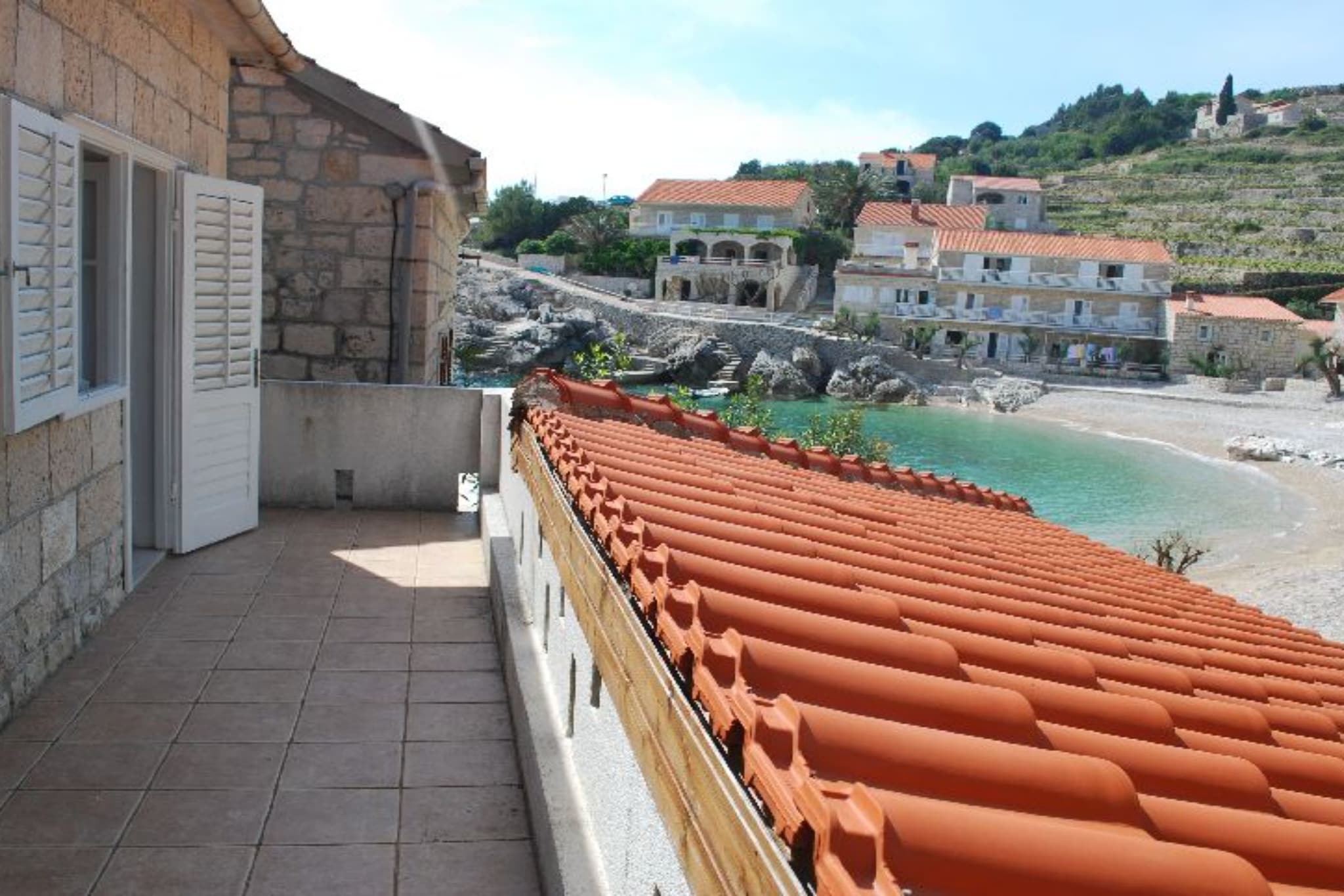 Apartments Trojanović - Three Bedroom Apartment  with Sea View and Balcony - Terrasbalkon