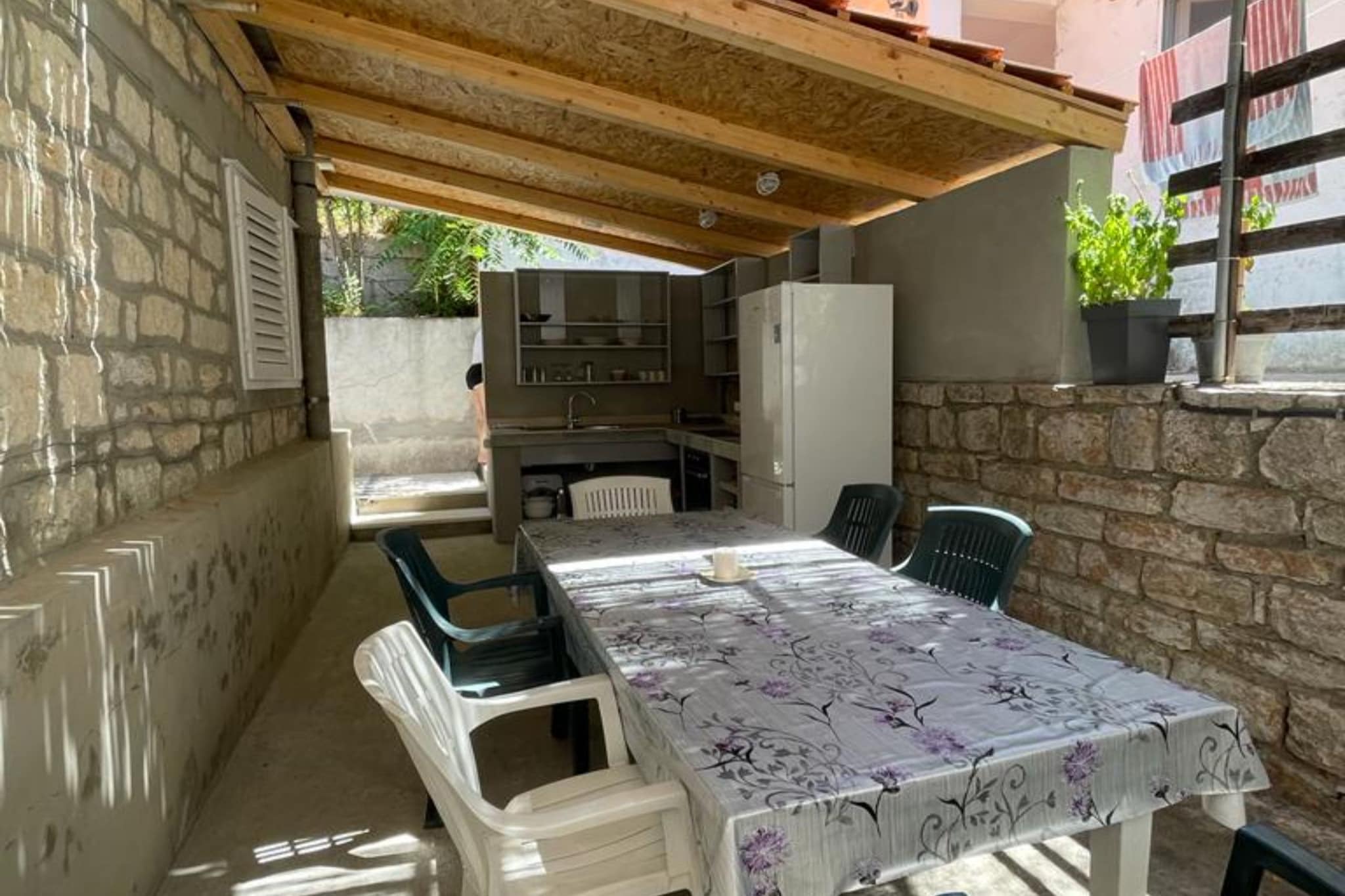 Apartments Trojanović - Three Bedroom Apartment  with Sea View and Balcony - Terrasbalkon