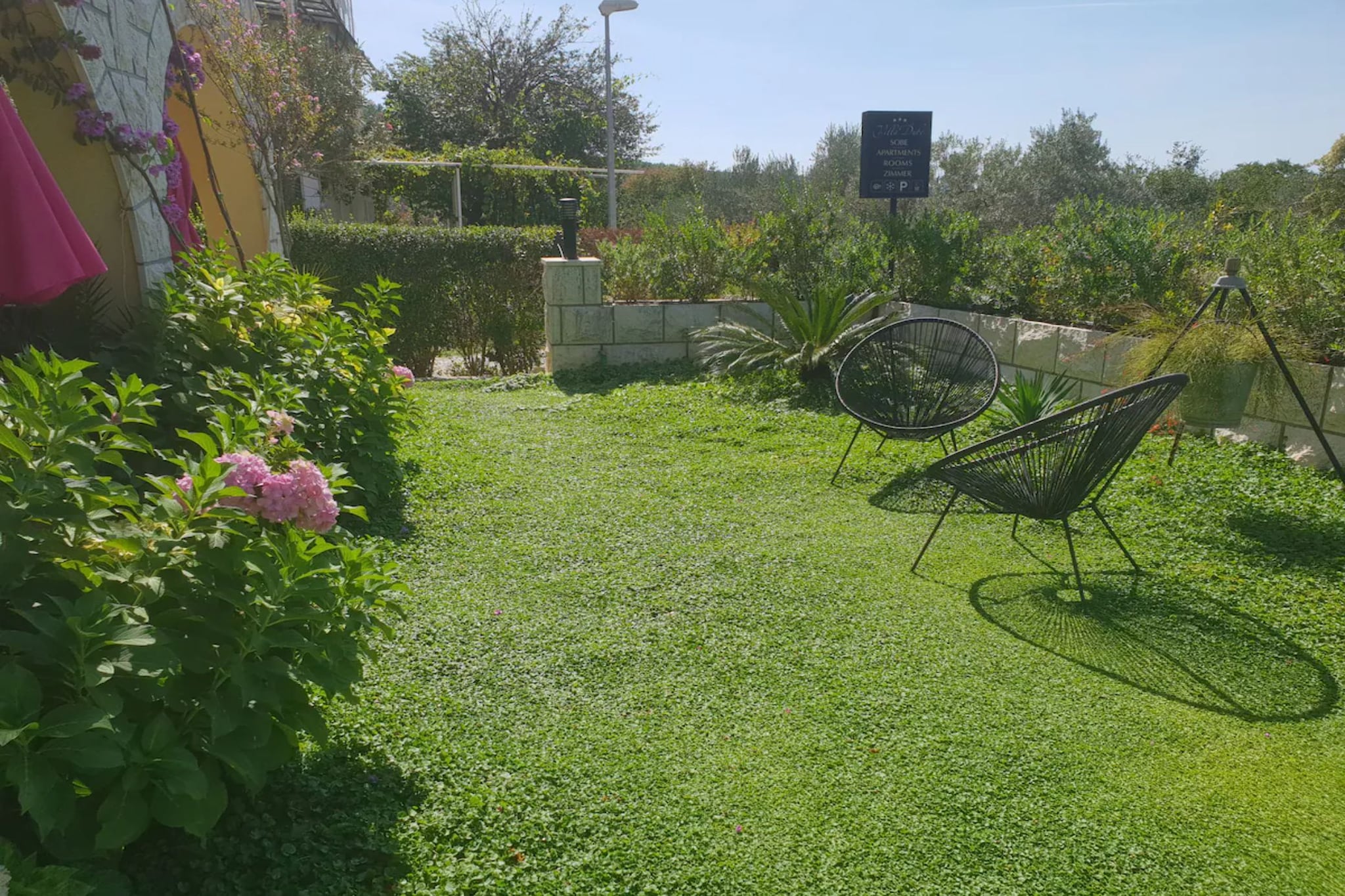 Villa Dube Slano Guest House - Superior One Bedroom Apartment with Sea View and Terrace - Tuinen zomer