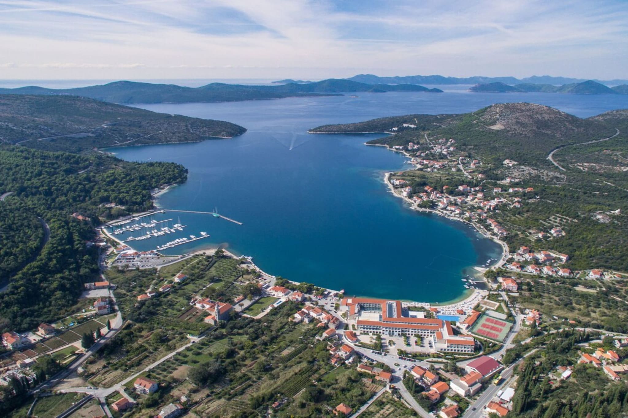 Villa Dube Slano Guest House - Superior One Bedroom Apartment with Sea View and Terrace - Uitzicht