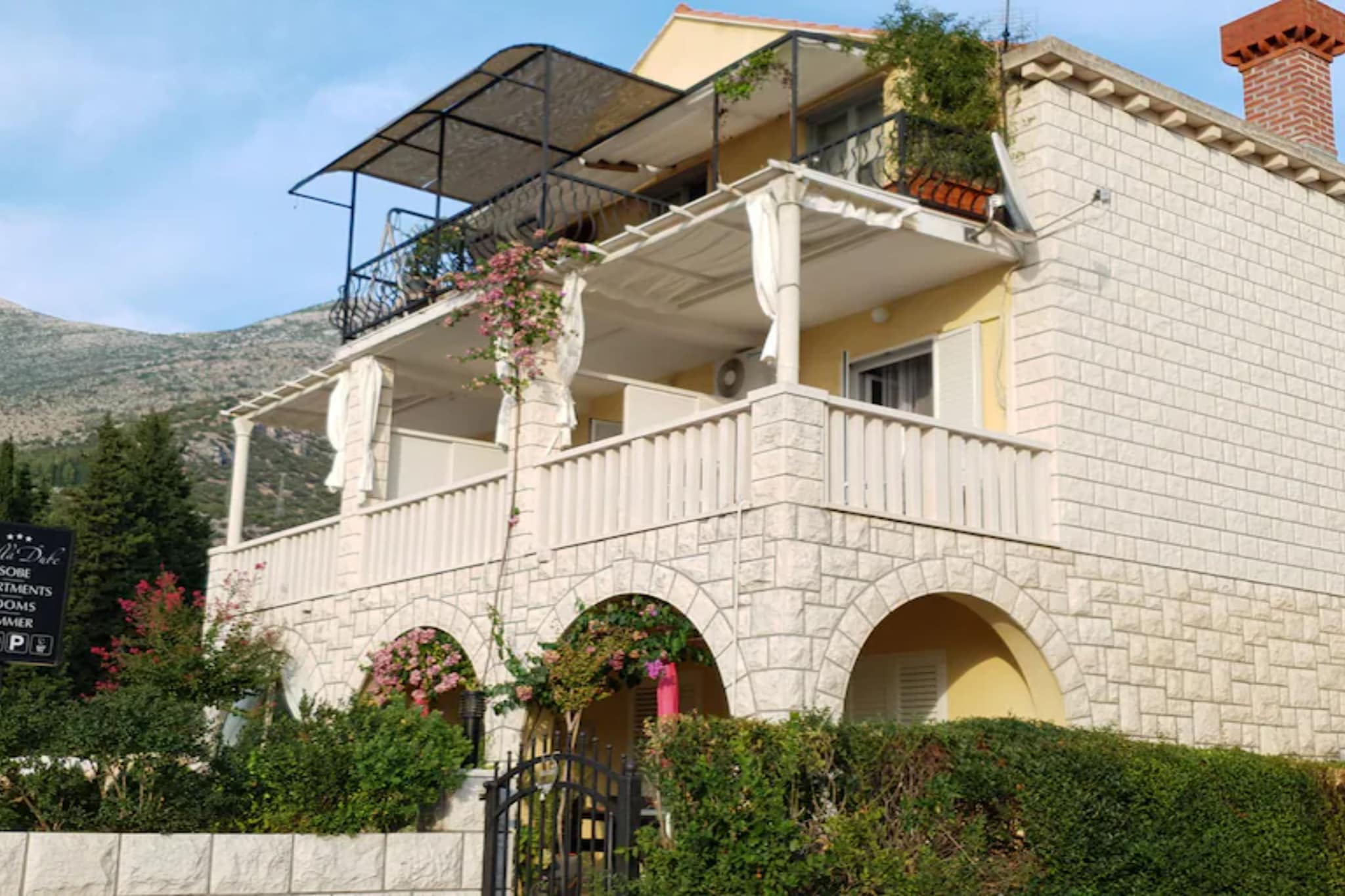 Villa Dube Slano Guest House - One Bedroom Apartment with Sea View and Terrace - Buitenlucht