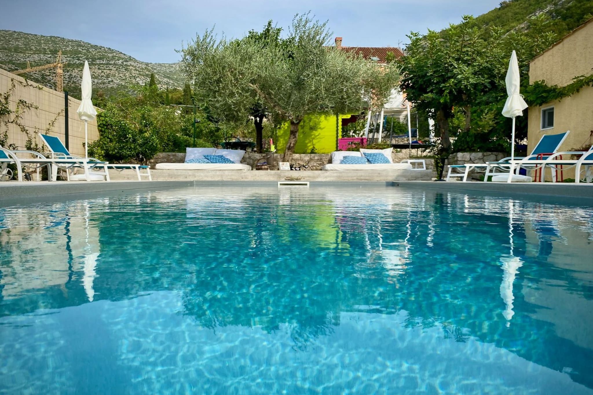 Villa Dube Slano Guest House - One Bedroom Apartment with Sea View and Terrace - Zwembad