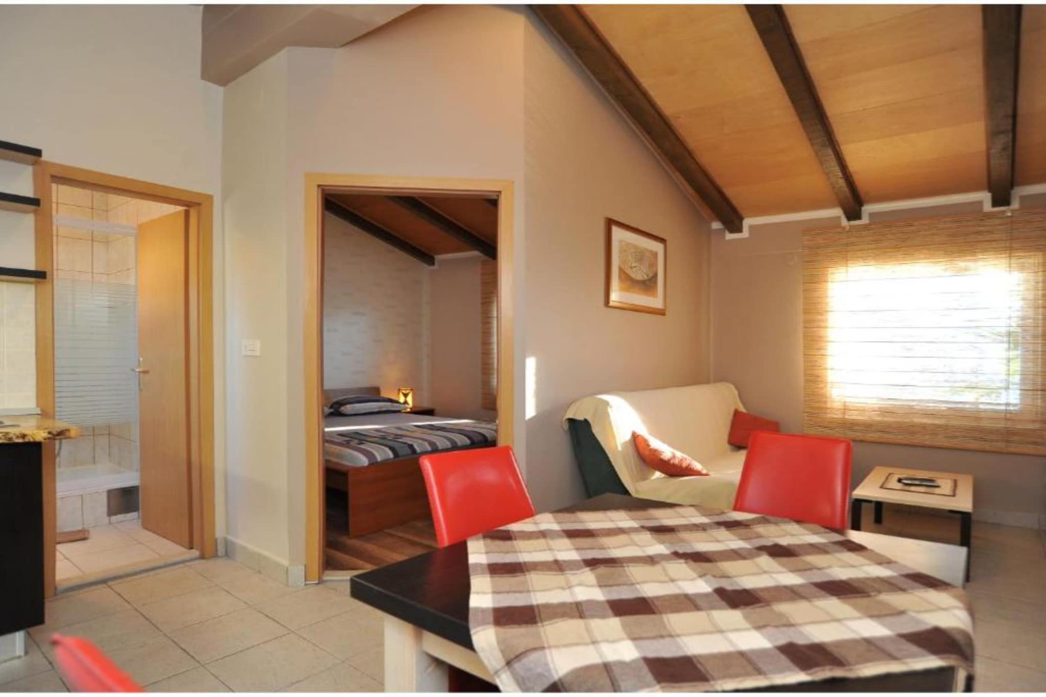 Bračić Premium Apartments with Outdoor Pool and Sauna - Obe Bedroom Apartment with Balcony - Schlafzimmer
