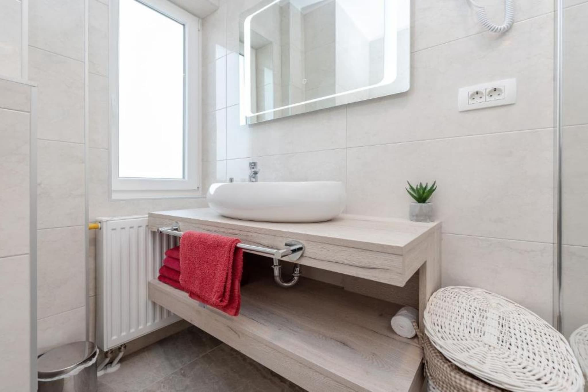 Bračić Premium Apartments with Outdoor Pool and Sauna - Superior Two Bedroom Apartment with Terrace - Badkamer