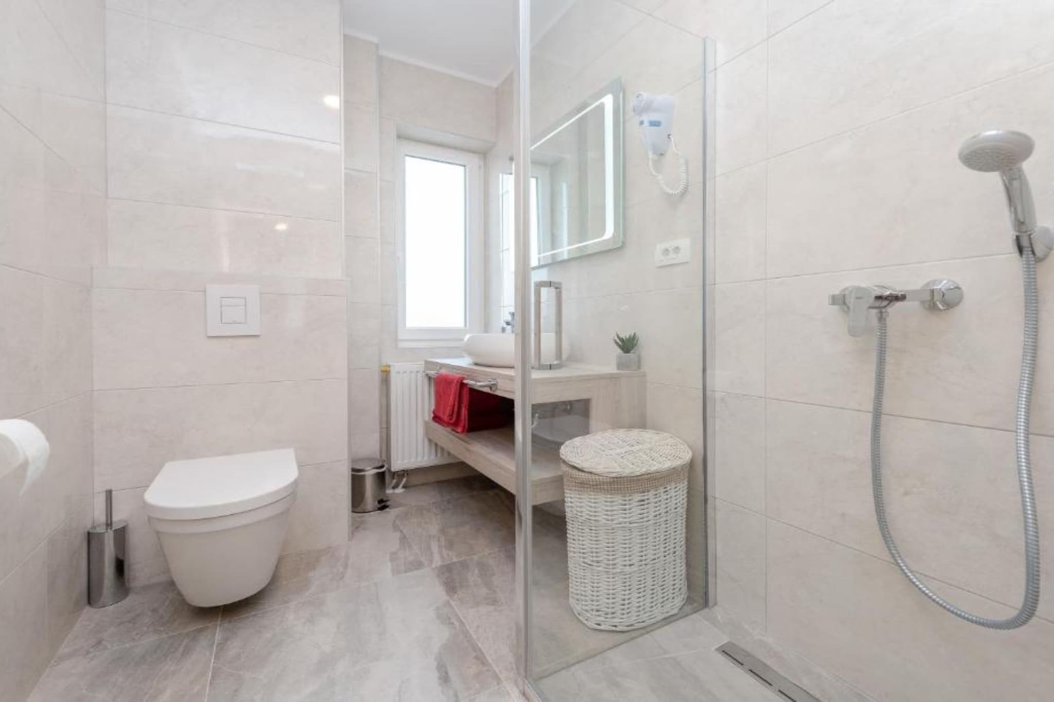 Bračić Premium Apartments with Outdoor Pool and Sauna - Superior Two Bedroom Apartment with Terrace - Badkamer