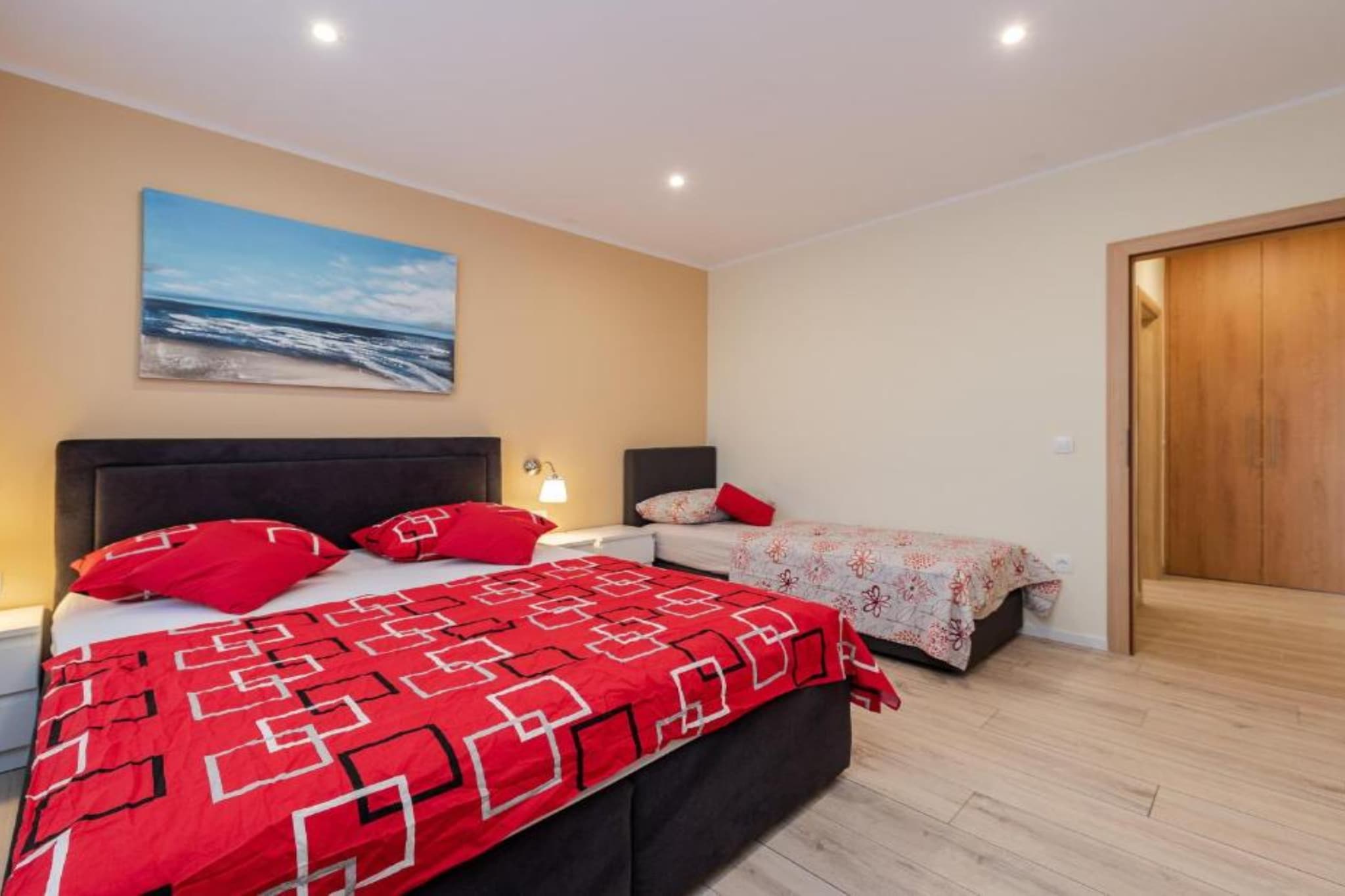 Bračić Premium Apartments with Outdoor Pool and Sauna - Superior One Bedroom Apartment with Balcony - Slaapkamer