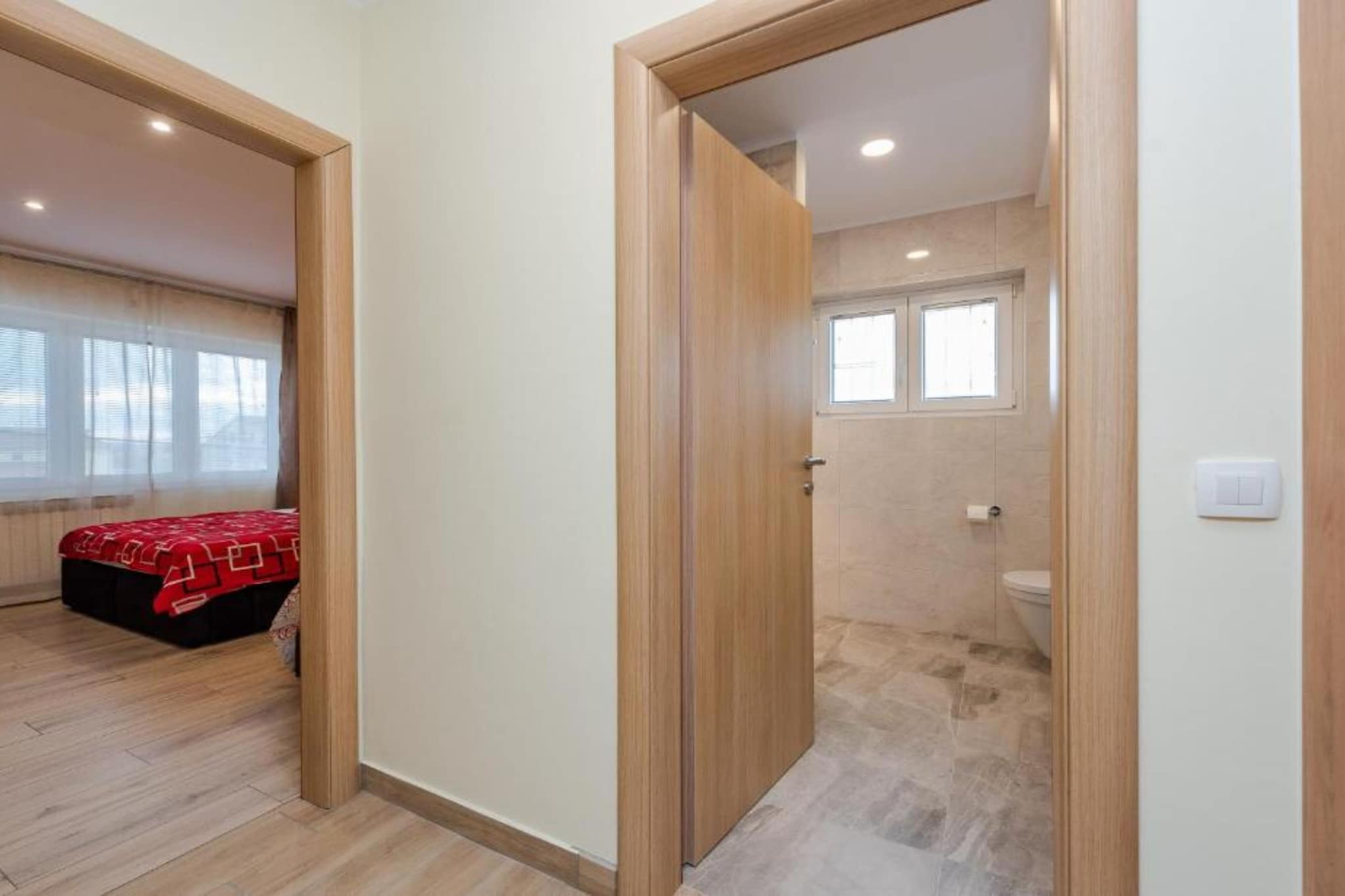 Bračić Premium Apartments with Outdoor Pool and Sauna - Superior One Bedroom Apartment with Balcony - Slaapkamer