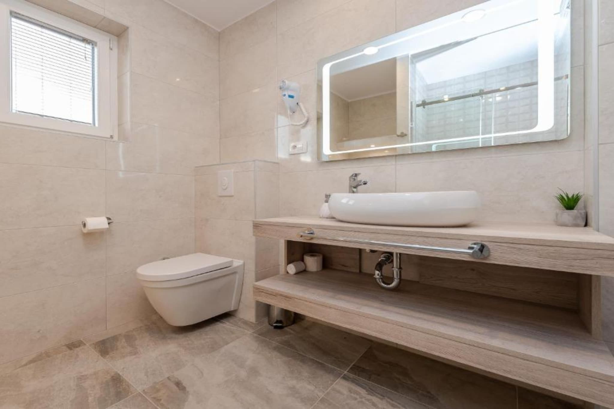 Bračić Premium Apartments with Outdoor Pool and Sauna - Superior One Bedroom Apartment with Balcony - Badkamer