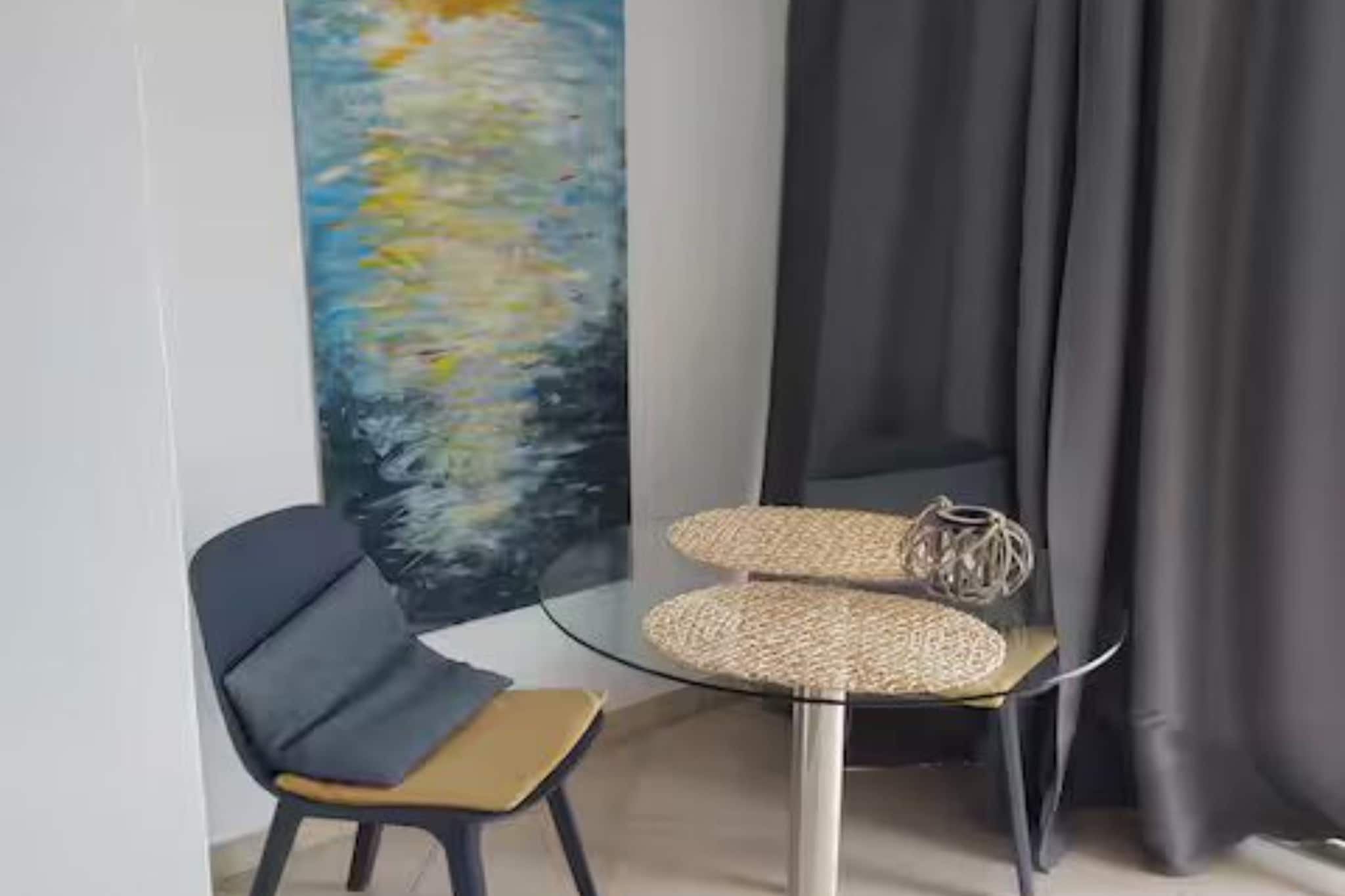 Villa Meeresblick  - Studio Apartment with Terrace and Sea View - Bedroom