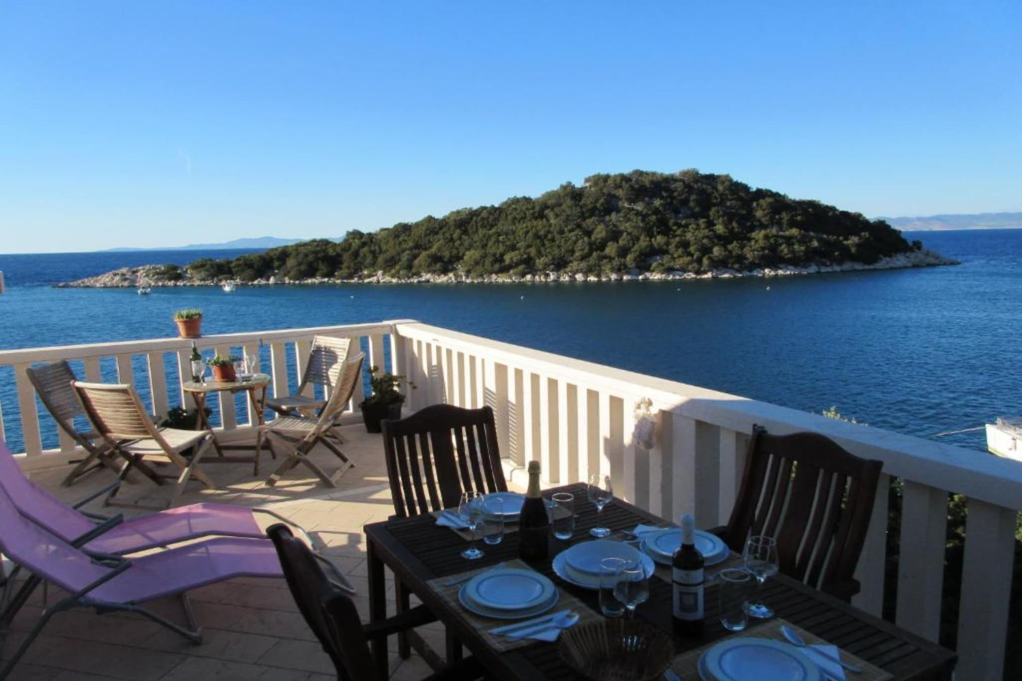 Studio Apartment with Terrace and Sea View  (2) - Terrasbalkon