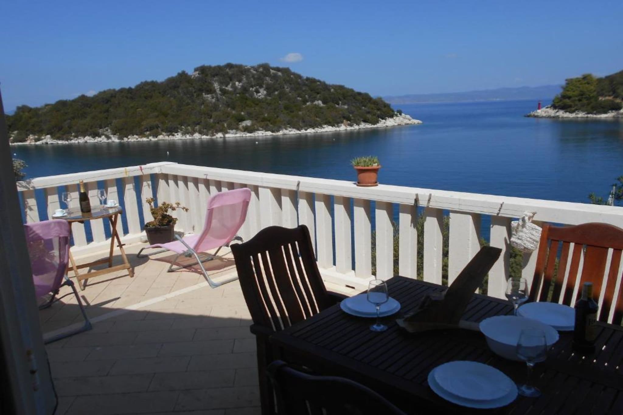 One Bedroom Apartment Il ponte del Comandante - One Bedroom Apartment with Terrace and Sea View  (6) - Terrasbalkon
