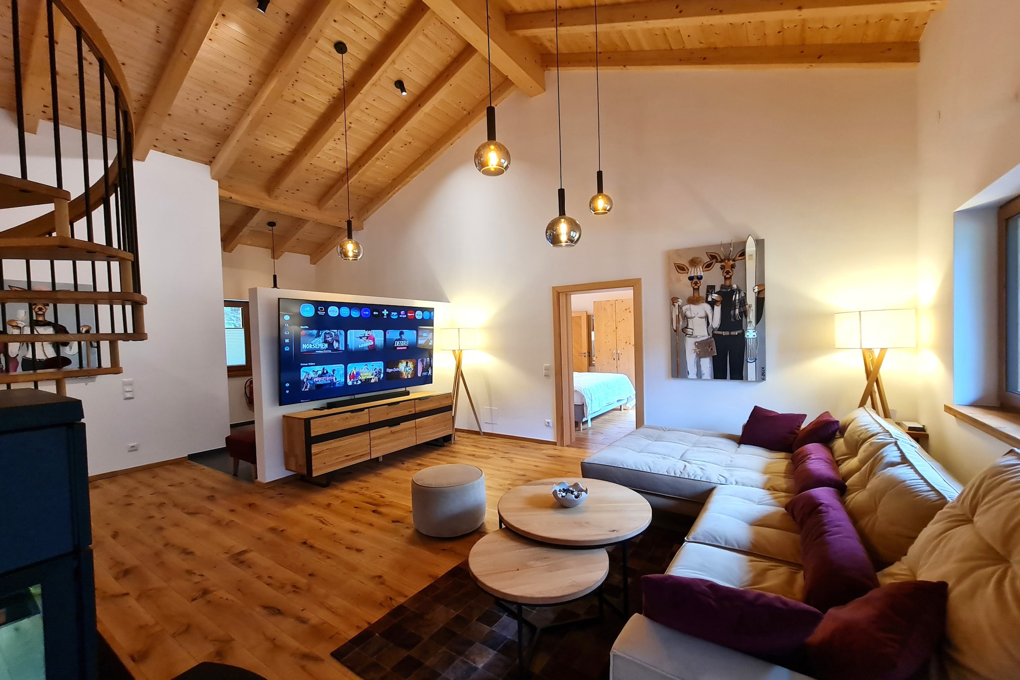 Chalet Rehblick - Living room