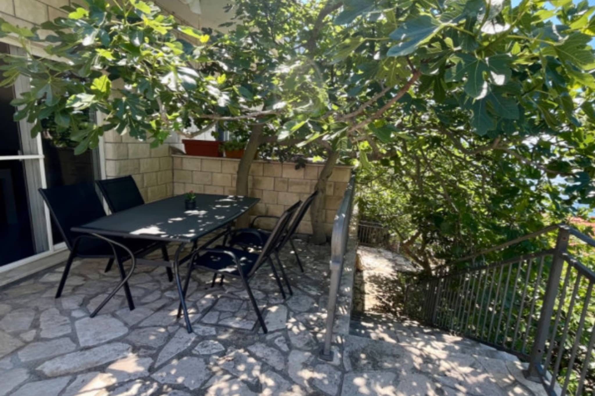 Paradise Apartments-Studio apartman with sea view and terrace 2 - Terrasse
