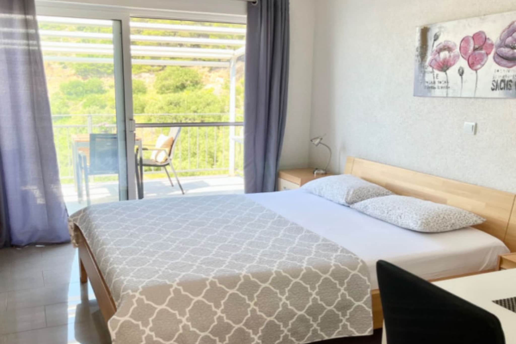 Paradise Apartments-Studio apartment with sea view and balcony 5 - Chambre