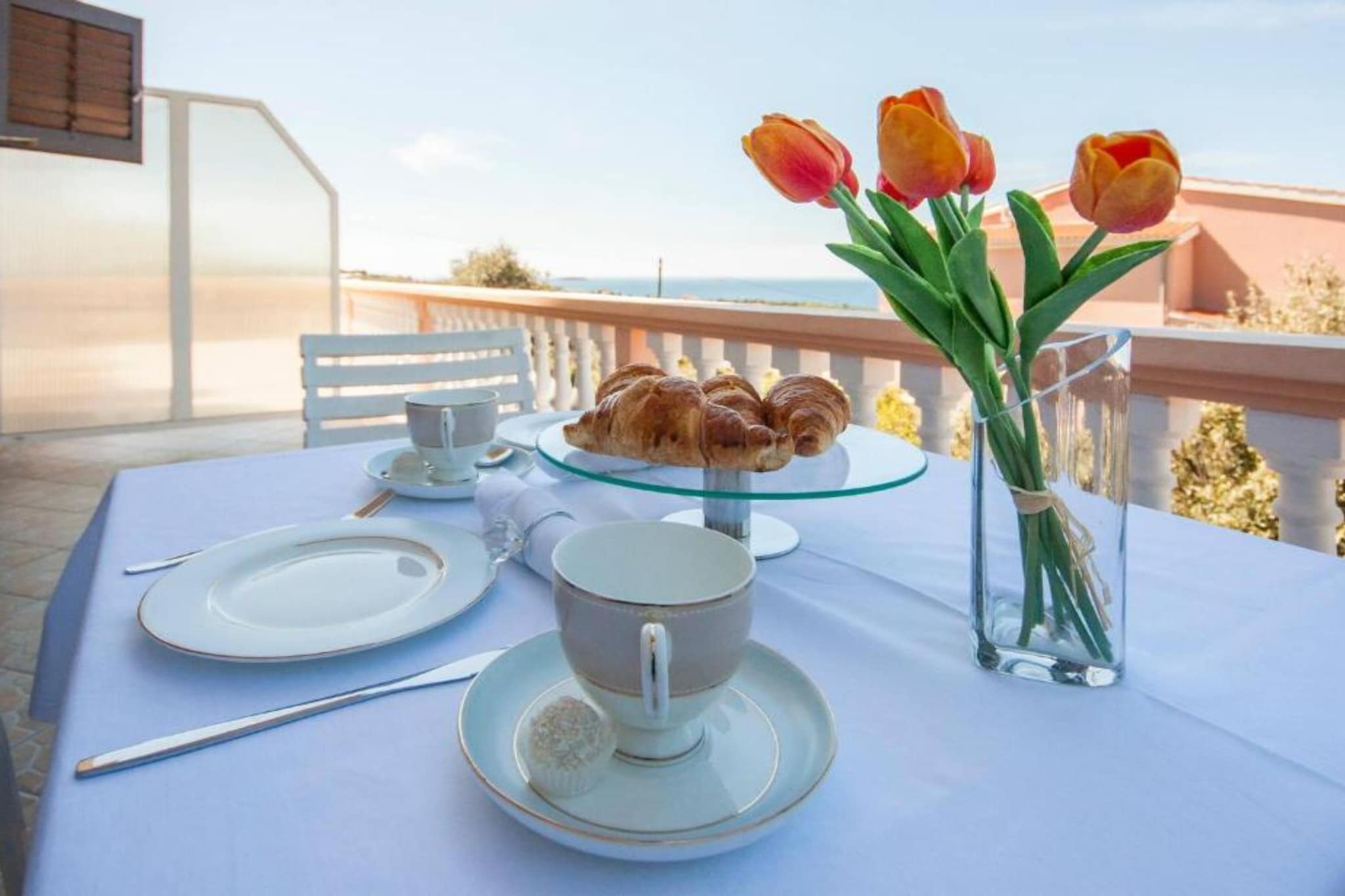 Guest House Stay & Smile Dolac Primošten - Double Room with Sea View and Balcony - Terrasbalkon