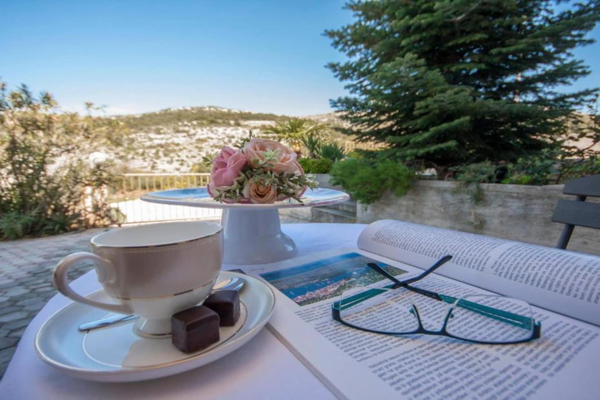 Guest House Stay & Smile Dolac Primošten - Studio with Terrace and Garden View - Terrasbalkon