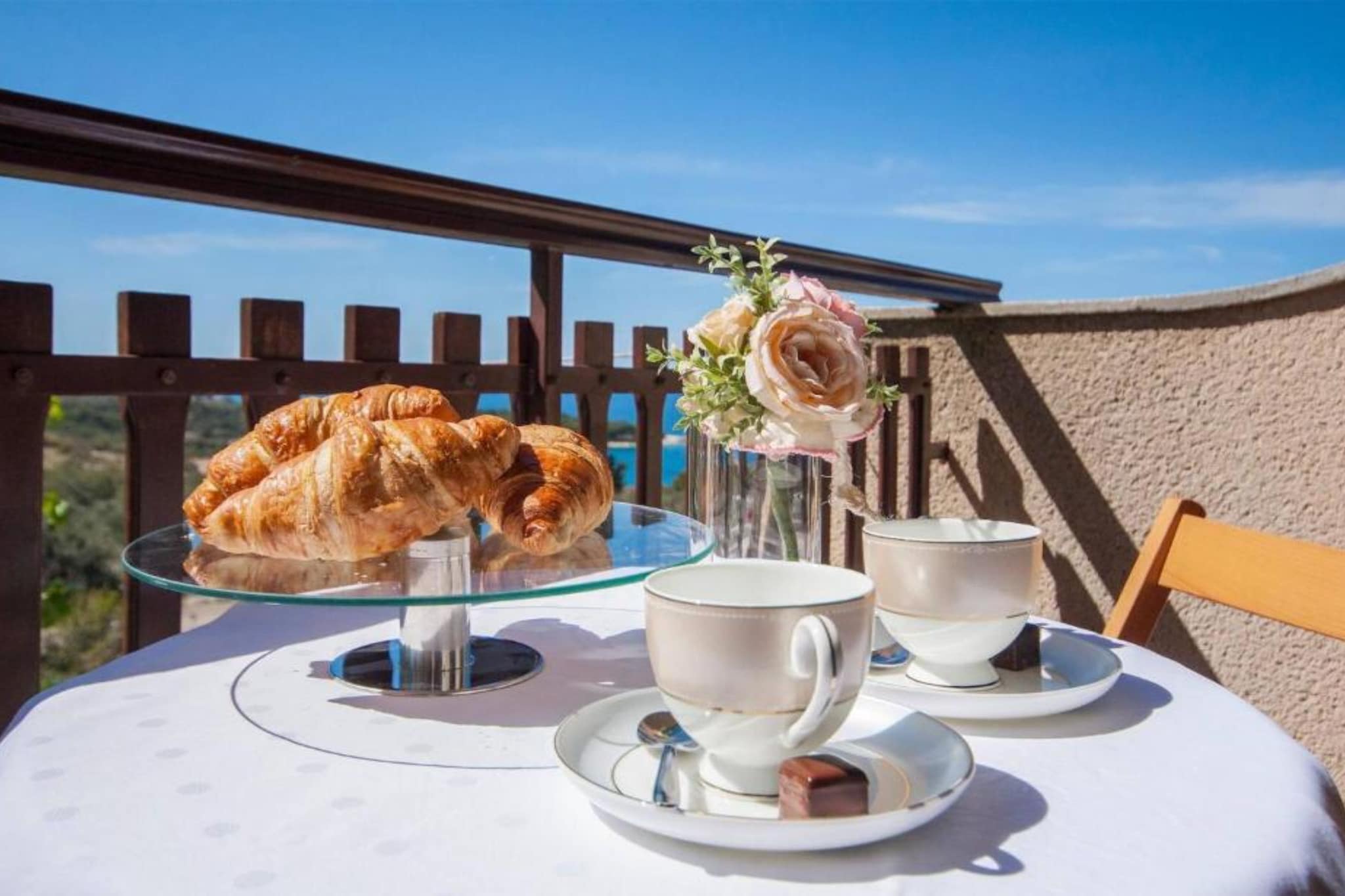 Guest House Stay & Smile Dolac Primošten - Studio with Sea View and Balcony - Terrasbalkon