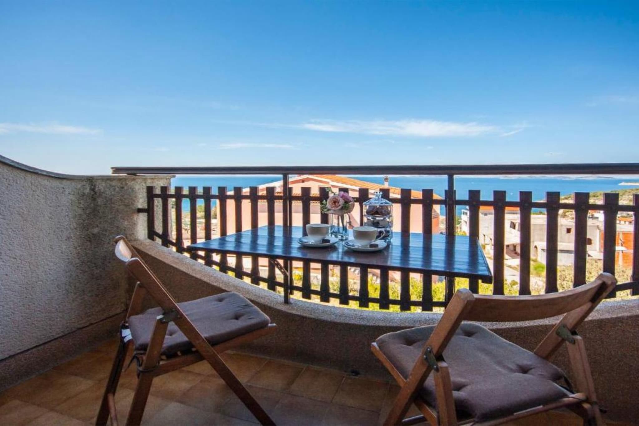 Guest House Stay & Smile Dolac Primošten - Studio with Sea View and Balcony - Terrasbalkon