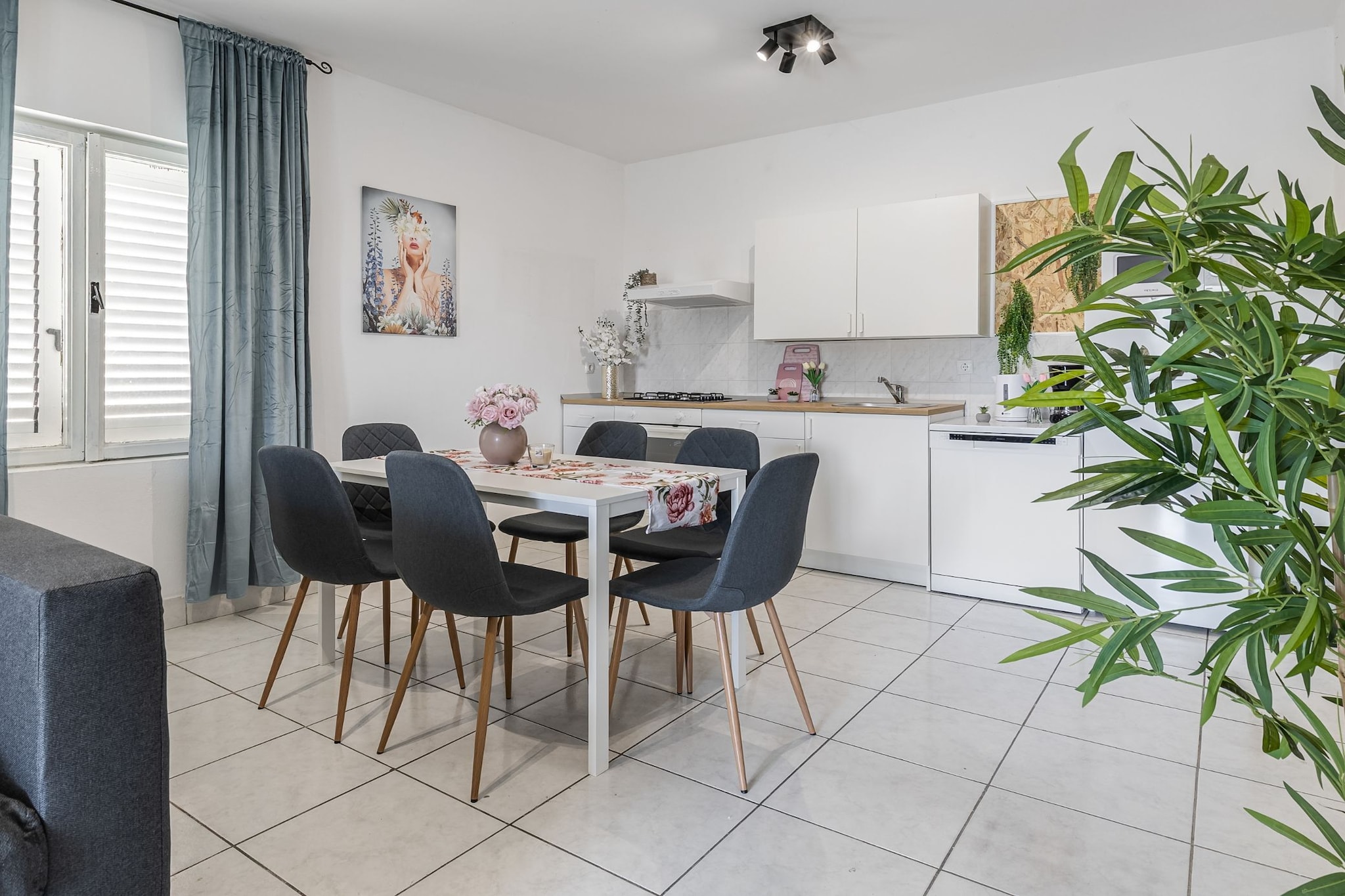 Apartments Villa Mavi, Novalja, ground floor - Keuken