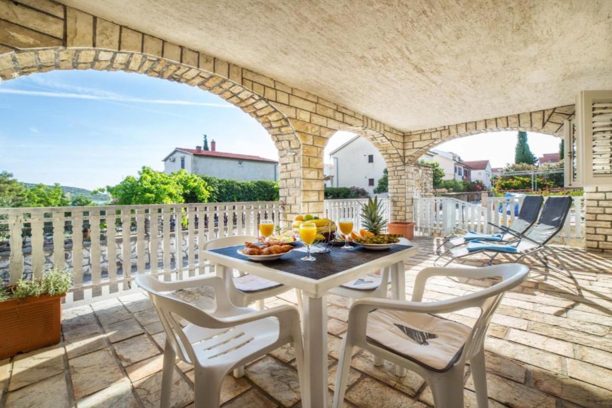 Adriatic Heart Luxury Apartments - Six bedroom apartment with Sea view (House) - Terras