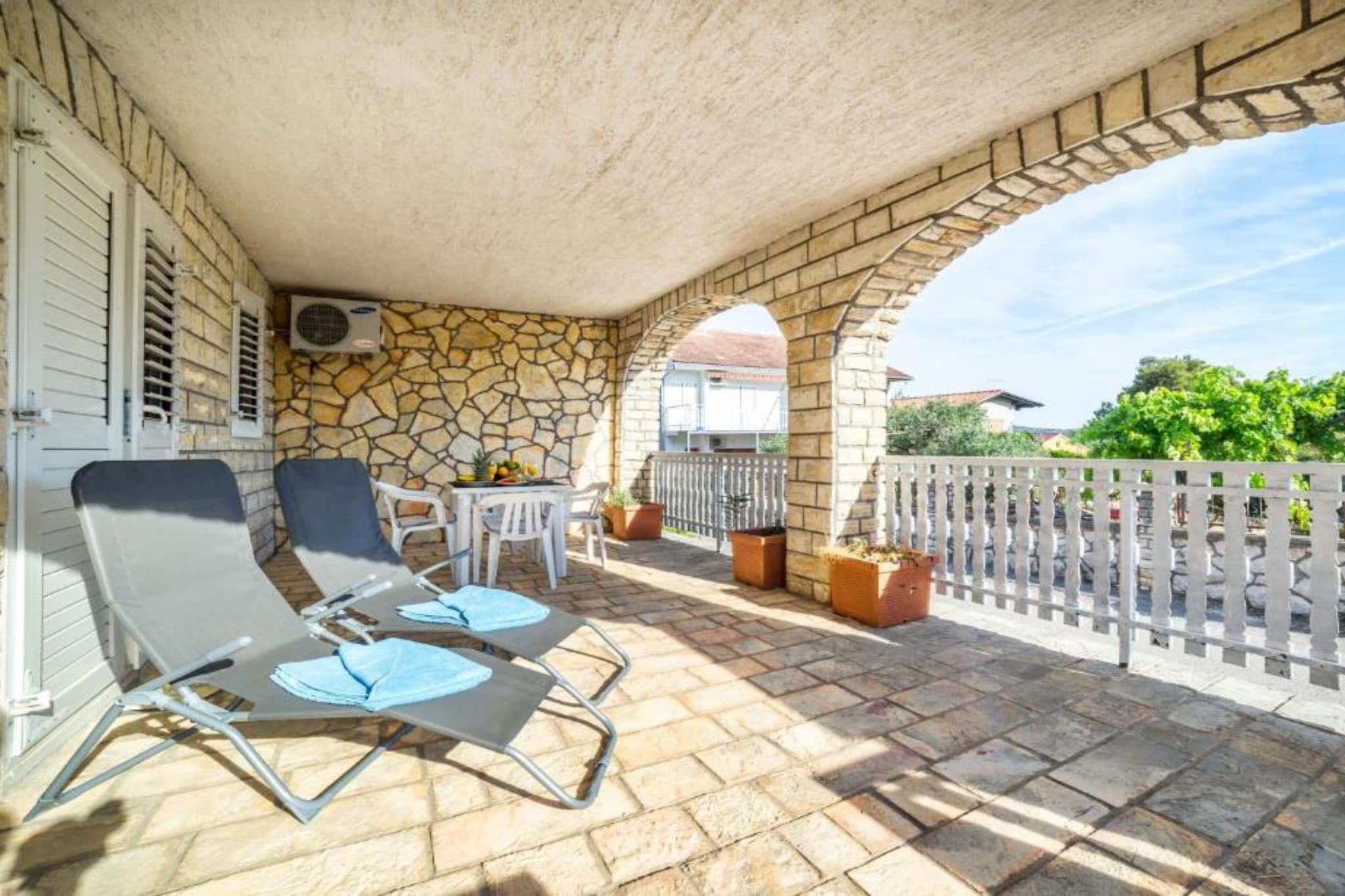 Adriatic Heart Luxury Apartments - Six bedroom apartment with Sea view (House) - Terras