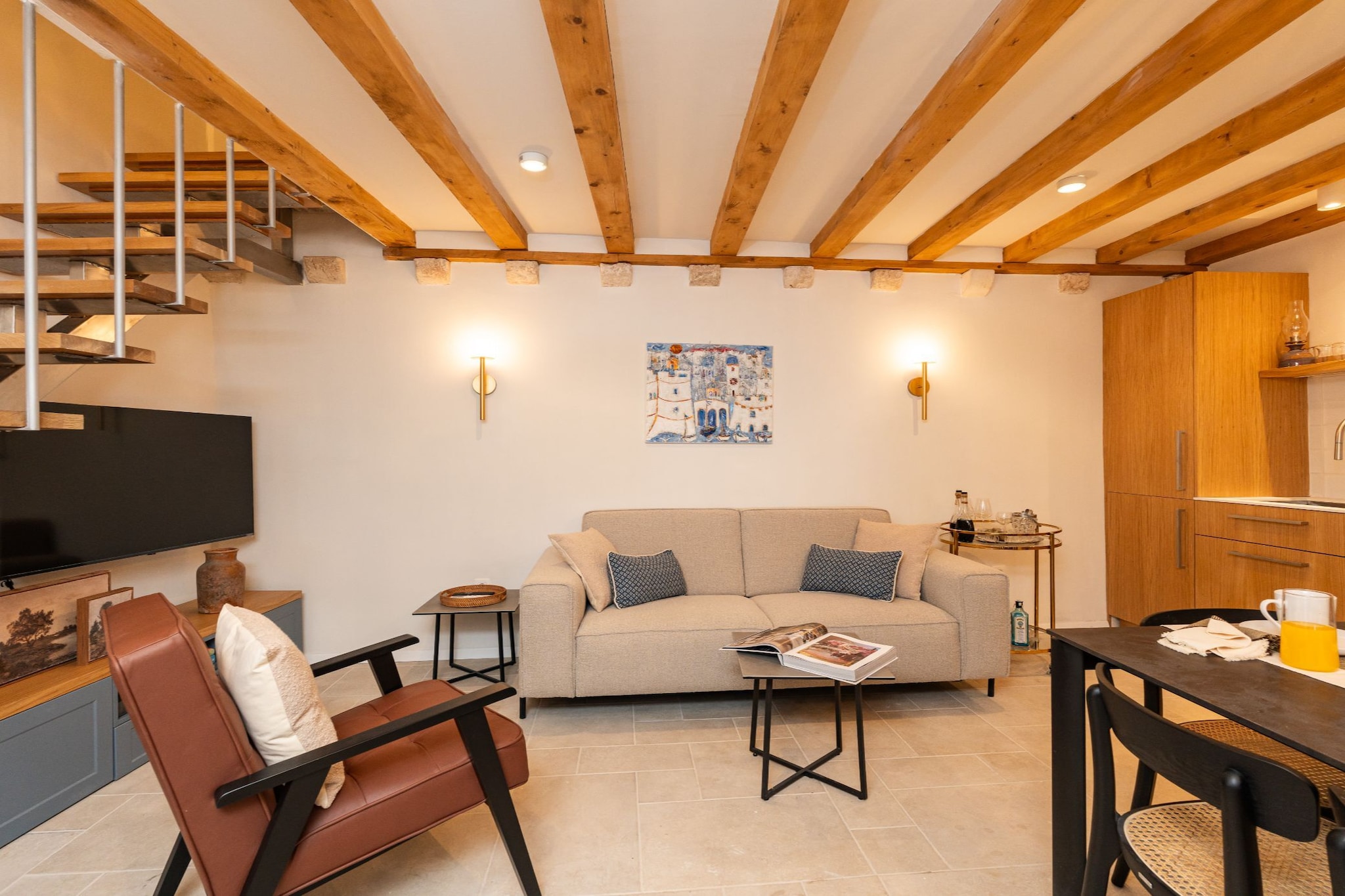 Villa Jele - Three bedroom Villa in  the Old Town - Woonkamer
