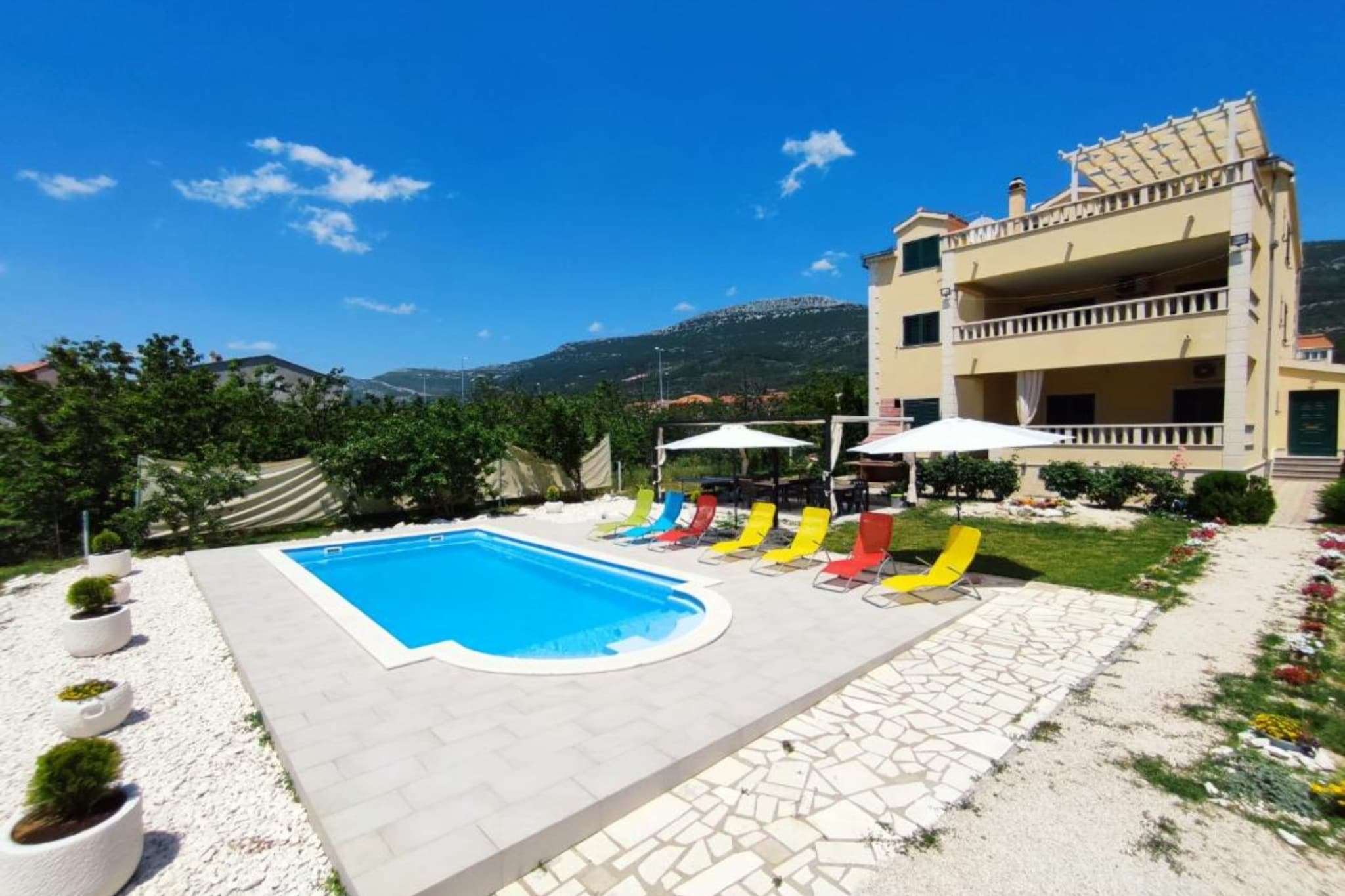 Apartments Marina - One bedroom apartment with terrace - Piscine