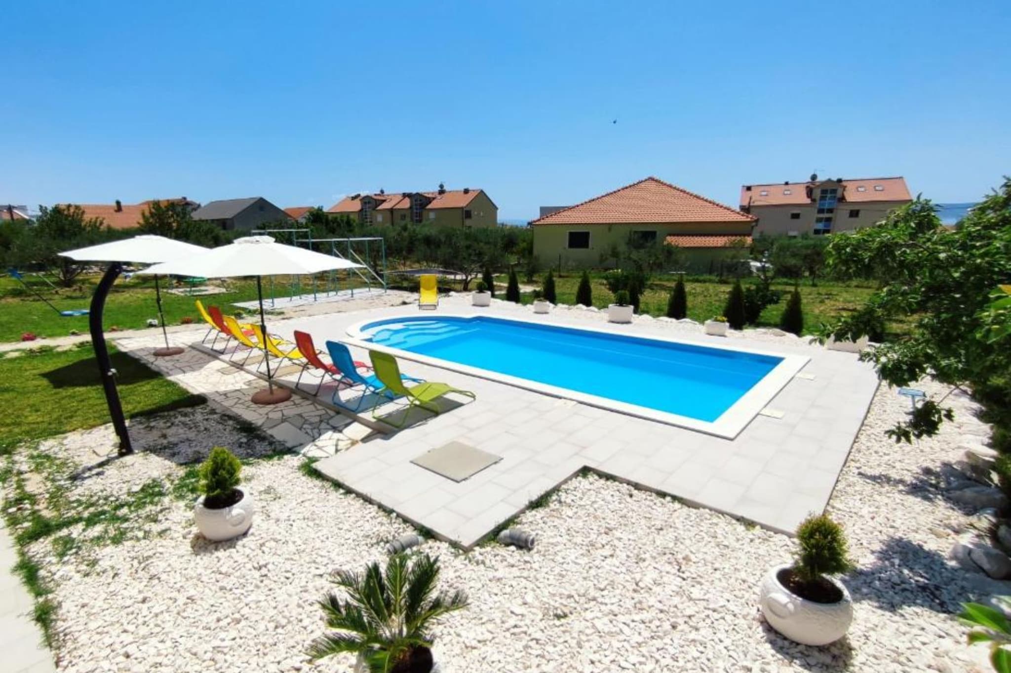 Apartments Marina - One bedroom apartment with terrace - Piscine