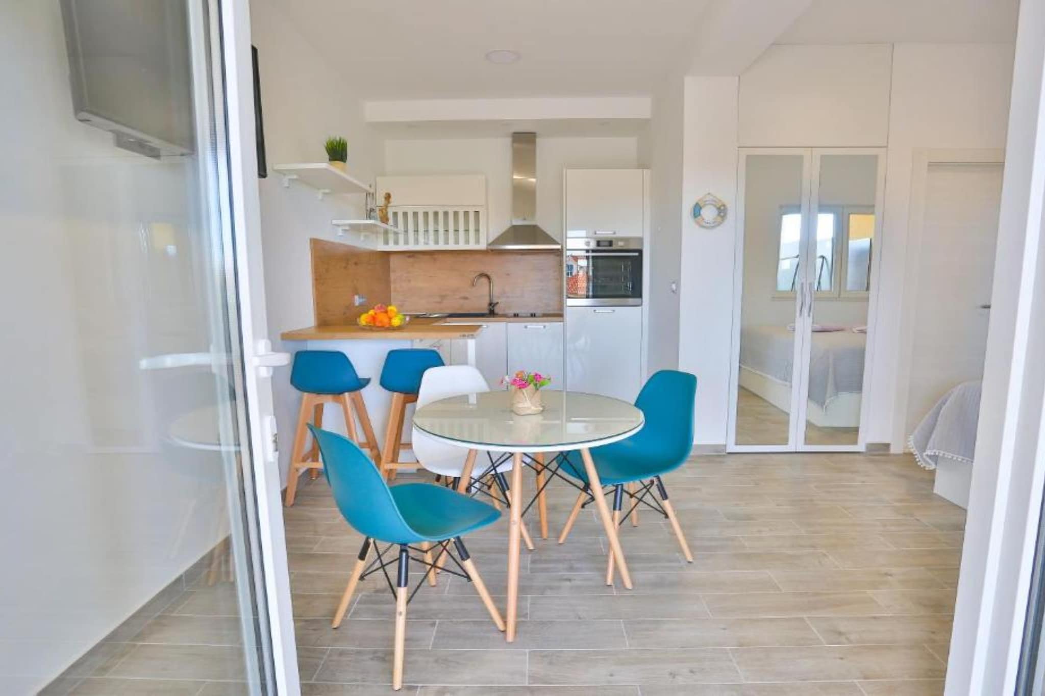Apartments Marina - One bedroom apartment with terrace - Salle à manger