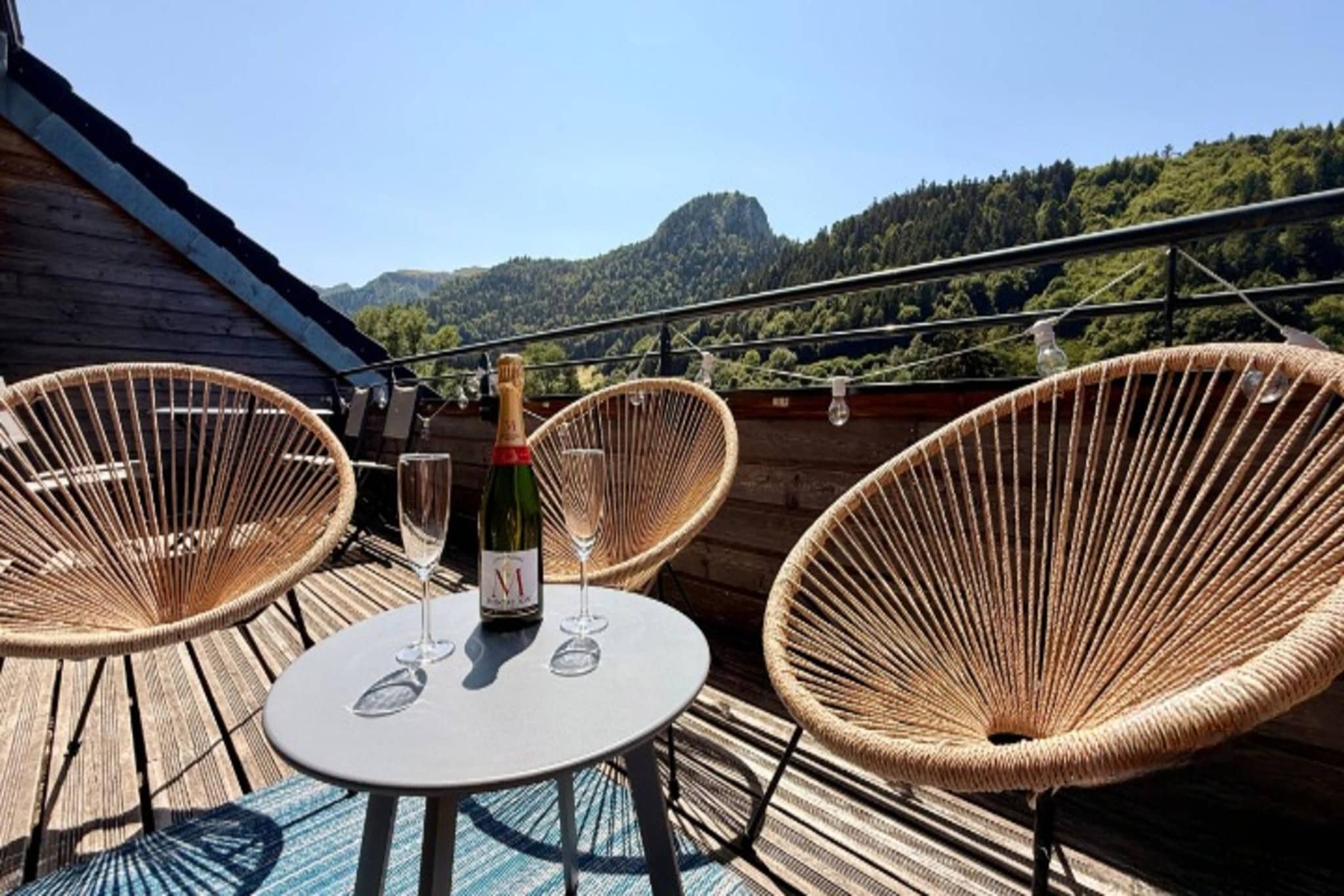 Le Belvédère de La Montille 6pers - Terrace balcony