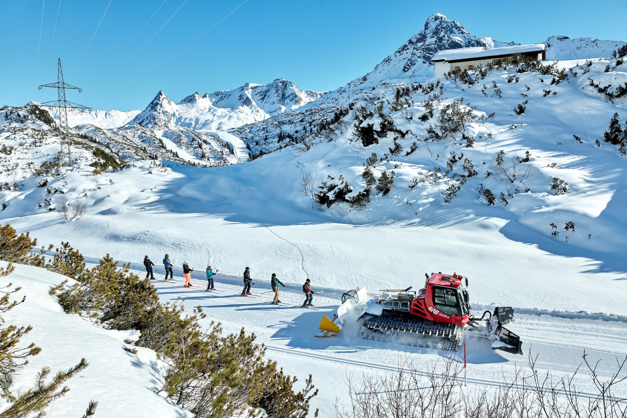 Die Monika M125 - Area within 5km in winter
