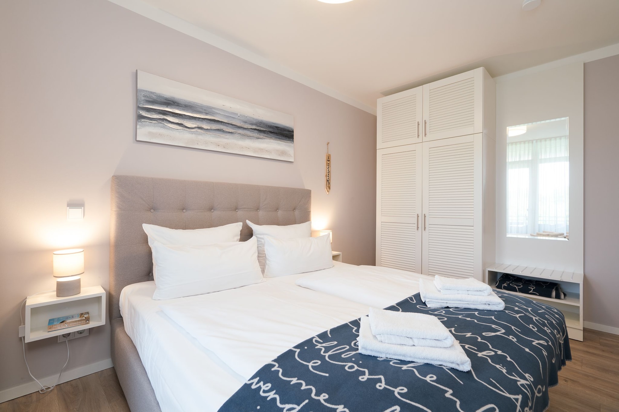 Godewindpark Travemünde Exklusives Apartment 3.14 - luxuriös - Slaapkamer